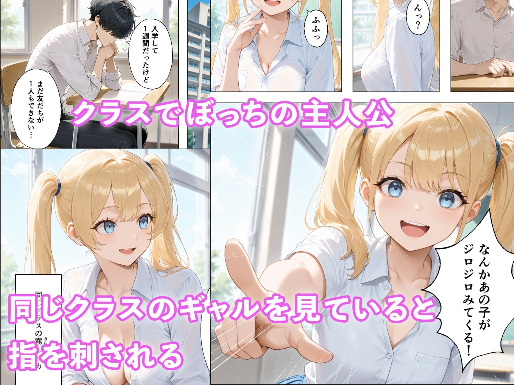 陰キャな僕がなぜか金髪ギャルと付き合えた話 〜金髪ギャルからの責めを我慢できたら生えっち！？〜 画像1