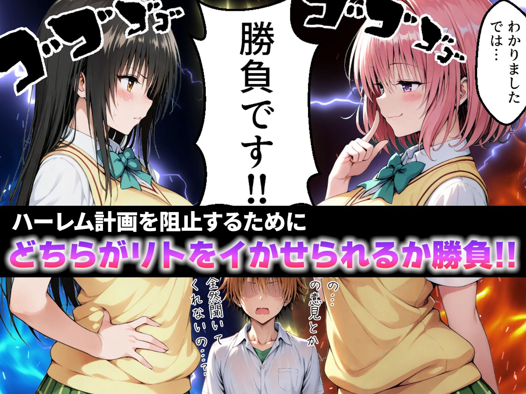 サンプル画像5:ガちんぽバトル！！ 〜ハレンチ風紀委員VS小悪魔お姫様〜(なんのこっ茶本舗) [d_694427]