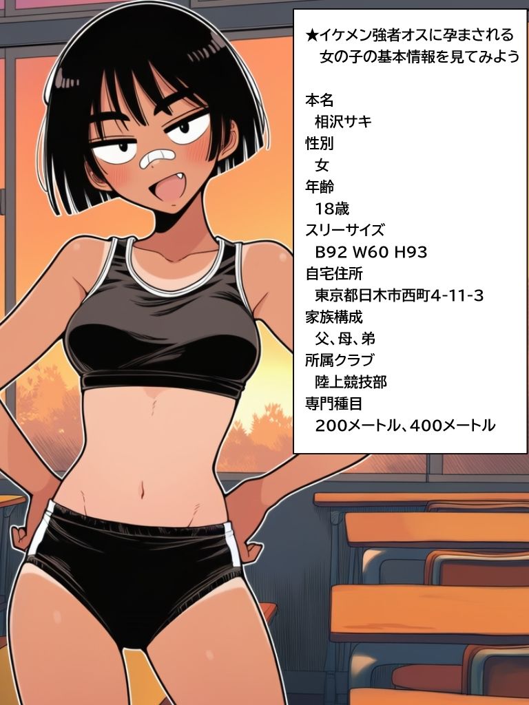 サンプル画像1:キミの子どもを孕ませて。ボーイッシュ陸上女子がイケメンに無責任中出しされて妊娠するまで【リメイク版】(ハラメウメ) [d_694616]