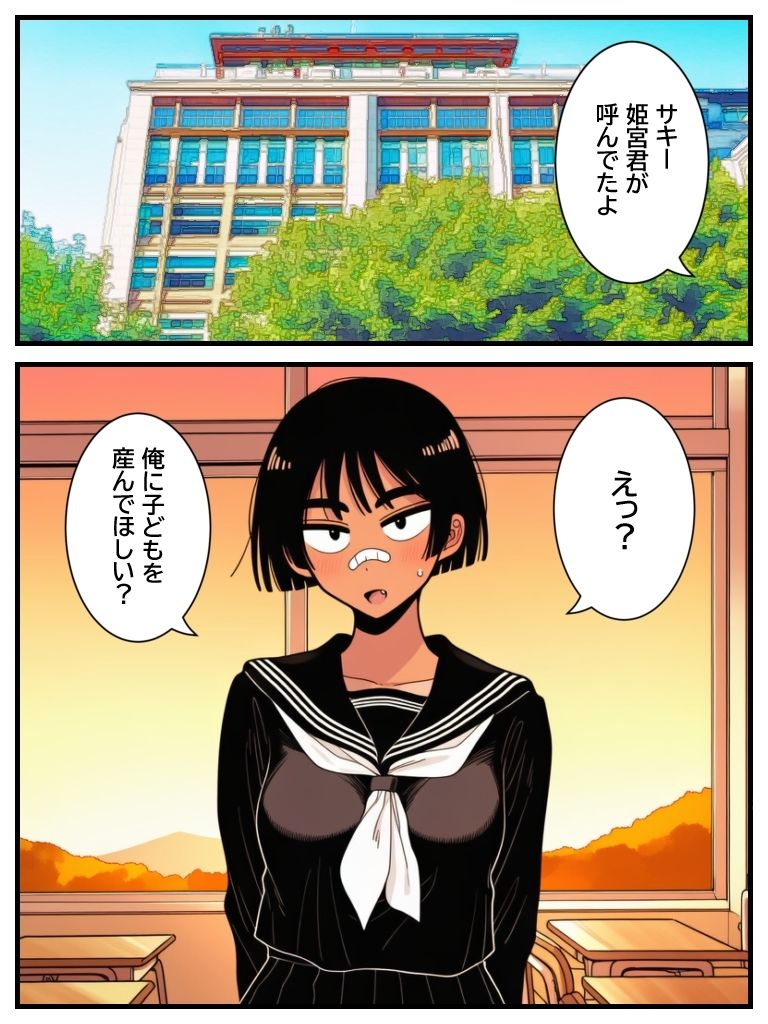 サンプル画像6:キミの子どもを孕ませて。ボーイッシュ陸上女子がイケメンに無責任中出しされて妊娠するまで【リメイク版】(ハラメウメ) [d_694616]