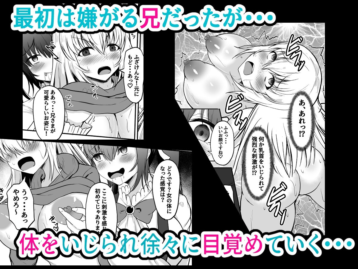 サンプル画像2:TS兄とフタナリ妹  妹のイチモツとペニスバンドで2本刺し(量子工房（HADRON9）) [d_694856]