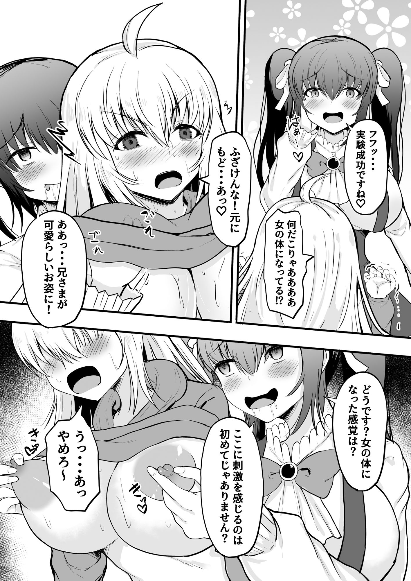 サンプル画像6:TS兄とフタナリ妹  妹のイチモツとペニスバンドで2本刺し(量子工房（HADRON9）) [d_694856]