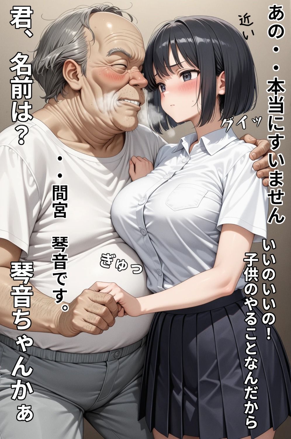 サンプル画像3:巨乳J〇がおじさんにひたすらくすぐられるゲーム(ジョウワン) [d_694868]