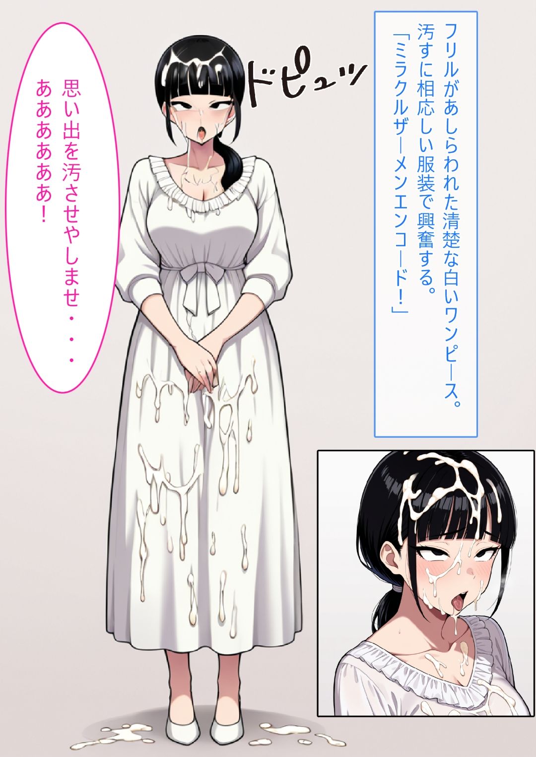 【AI生成CG利用マンガ】人妻対魔巫女を即堕ちさせてエロ服チェンジ 画像7