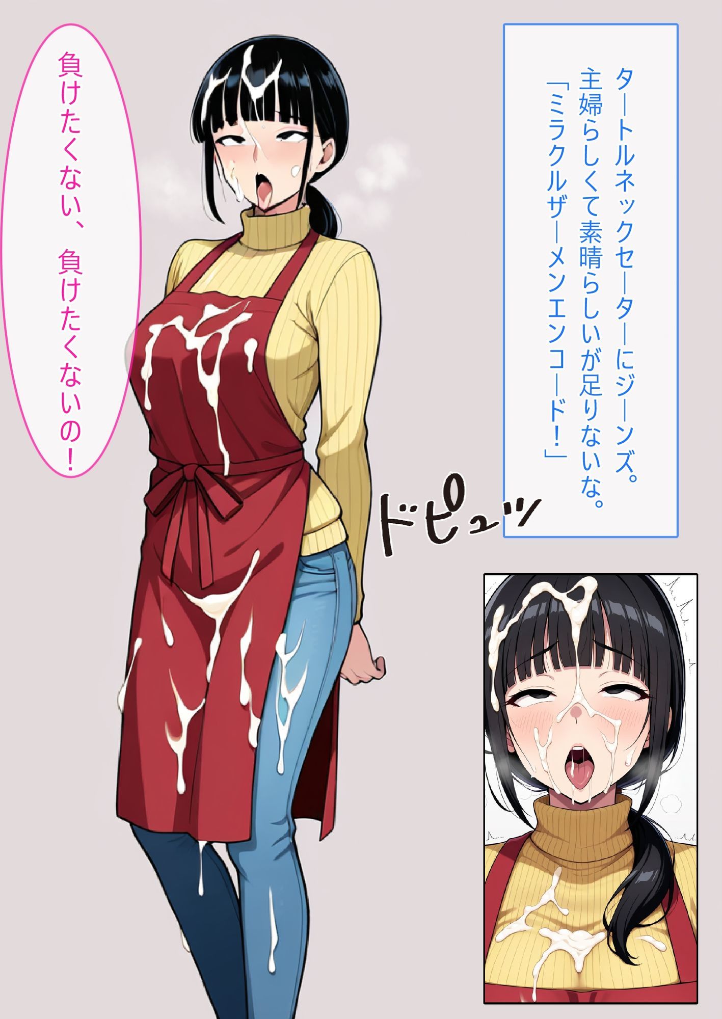 【AI生成CG利用マンガ】人妻対魔巫女を即堕ちさせてエロ服チェンジ 画像9