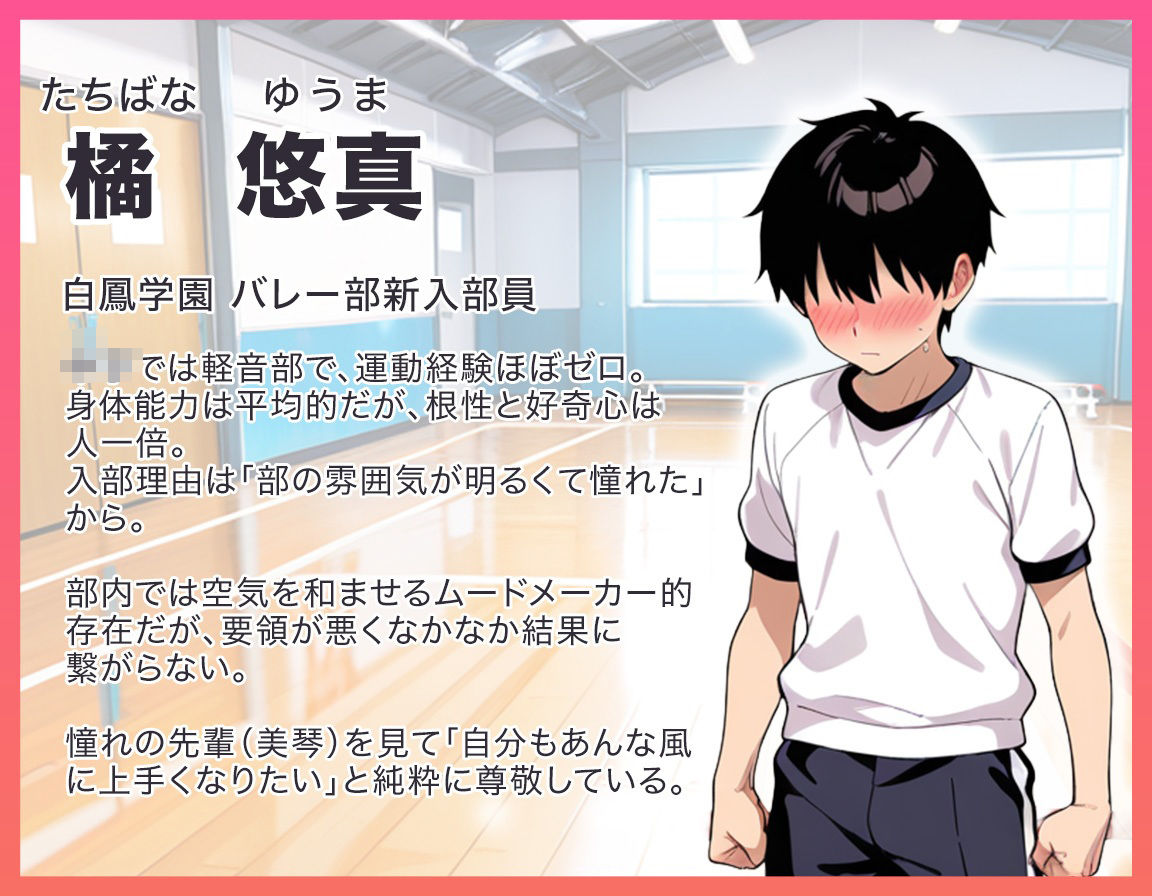 サンプル画像2:真面目なバレー部部長と秘密のエッチしたら快楽堕ちした話(きのこまん) [d_695909]