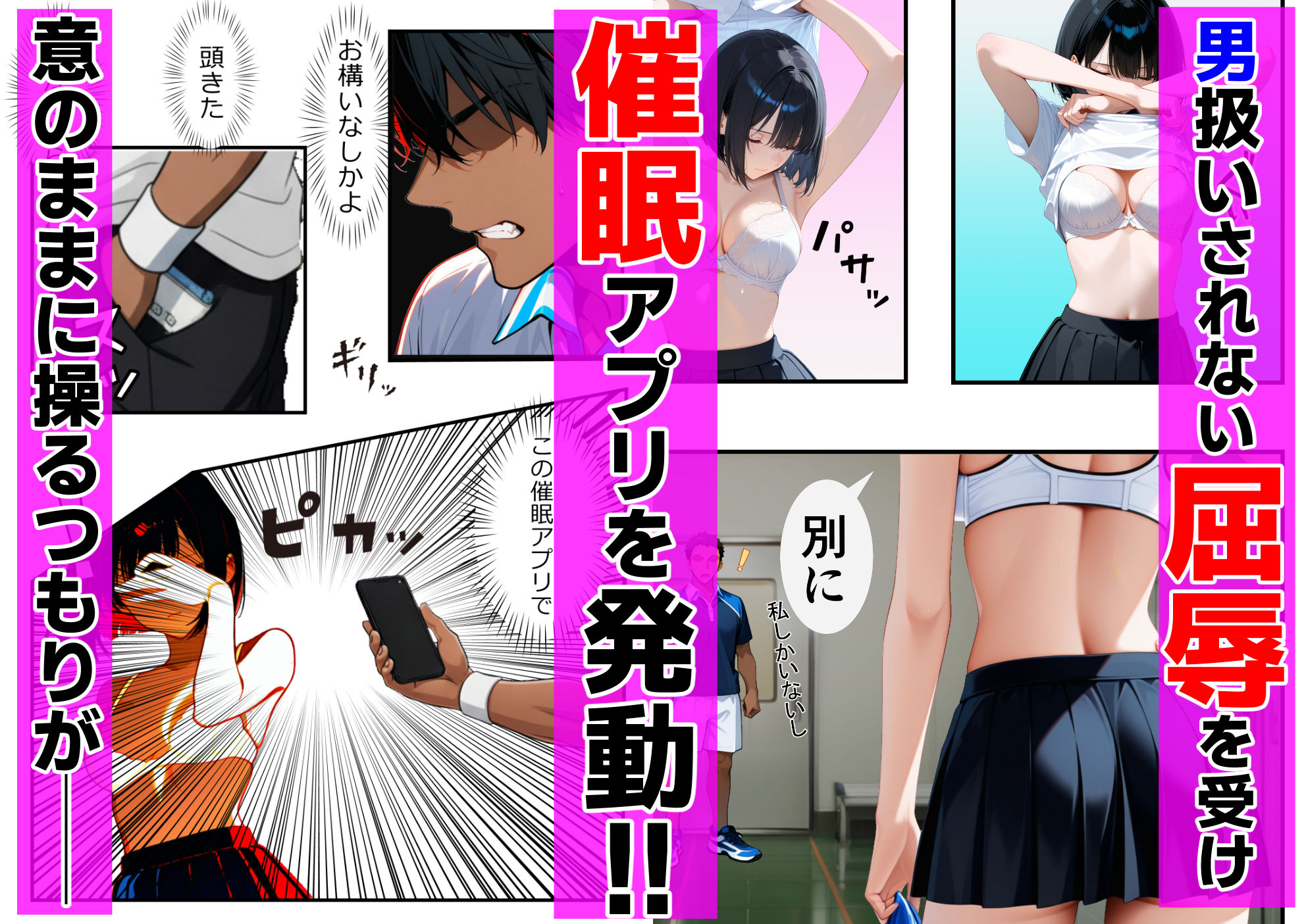 サンプル画像2:高飛車テニス女子 催〇で欲望全開！  生ハメ中出しH(ましゅまろ) [d_696124]