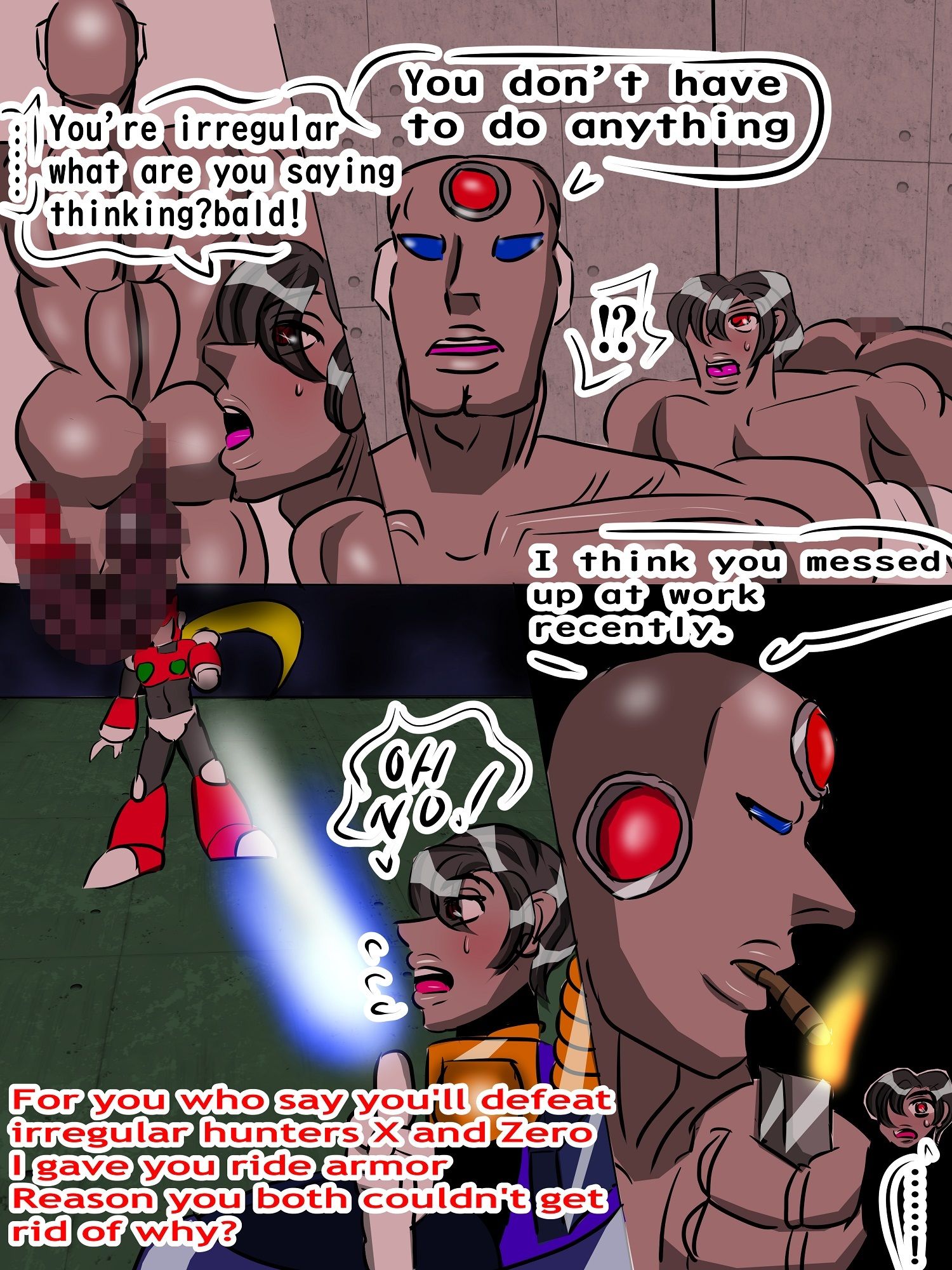 2Dogs of Rebel leader omnibus  Reploid Rebel Army’s comrades the rusting and the commanding officer engage in a sex battle， leaving  irregulars in agony and consumed by desire 無料画像1