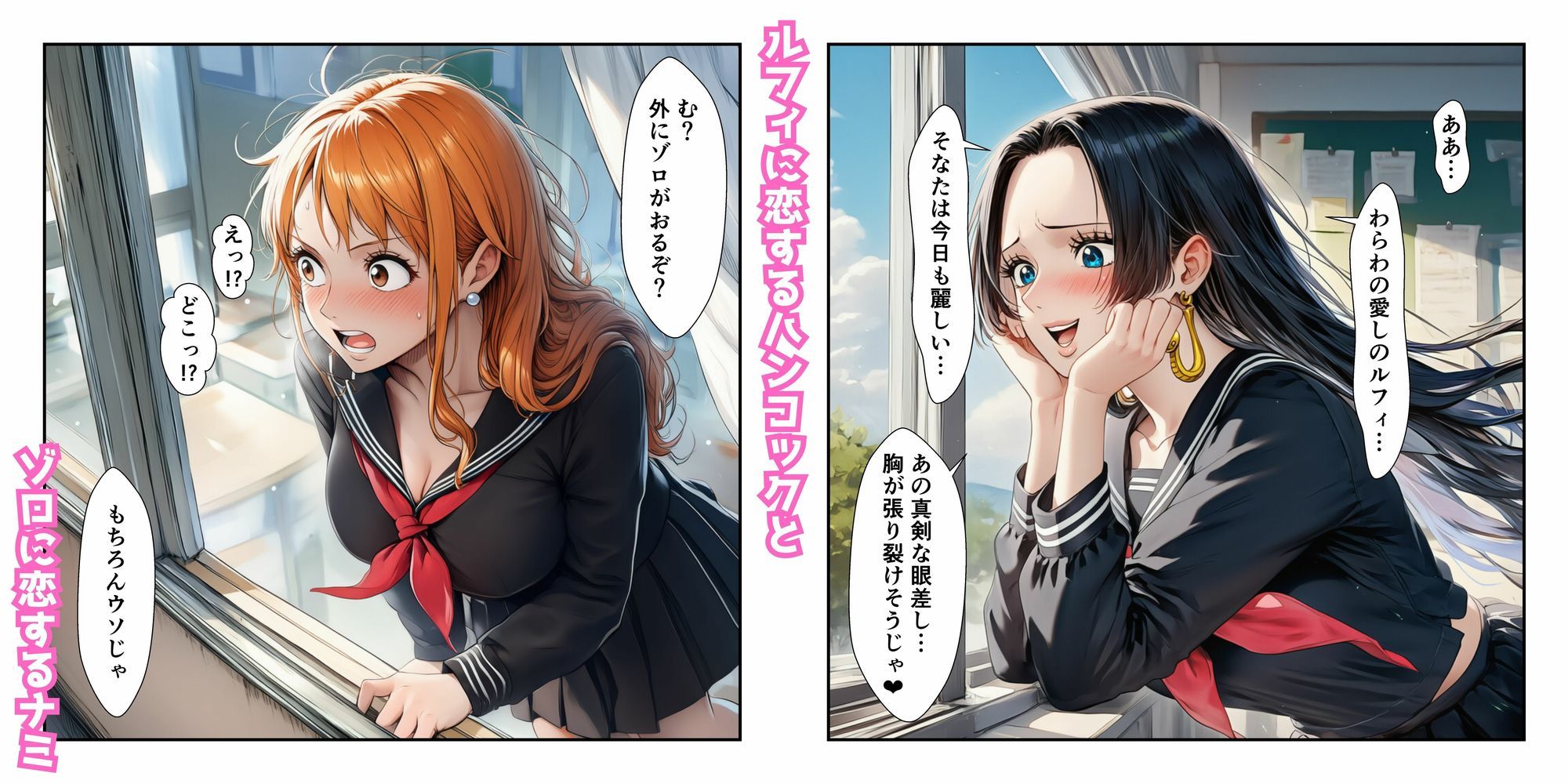 サンプル画像1:催●レ〇プでイキ狂い！？ ナミ＆ハン〇ック強●快楽堕ちSEX(YH) [d_699473]