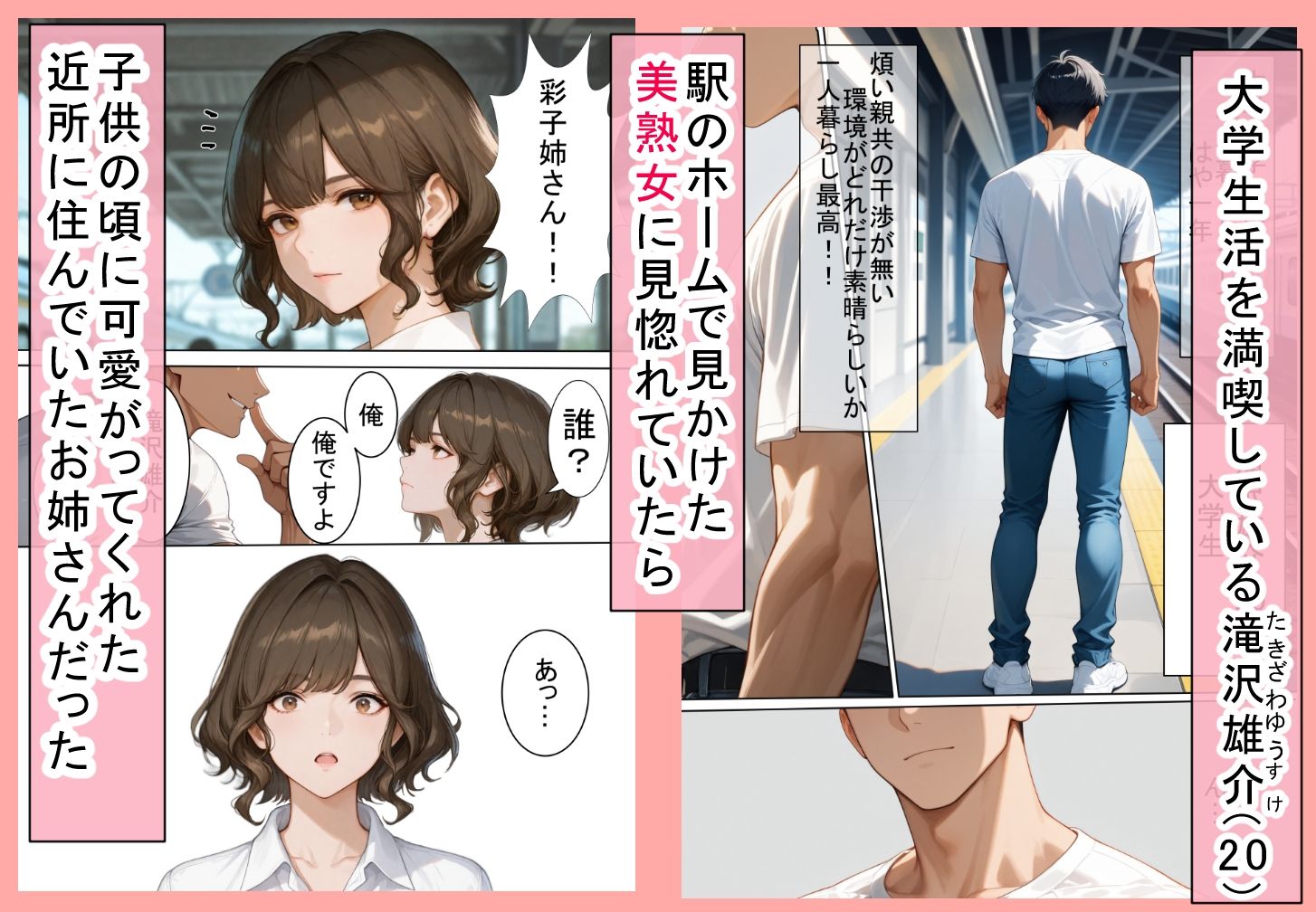 子供の頃に可愛がってくれた憧れのお姉さんと再会してNTRした話 画像1