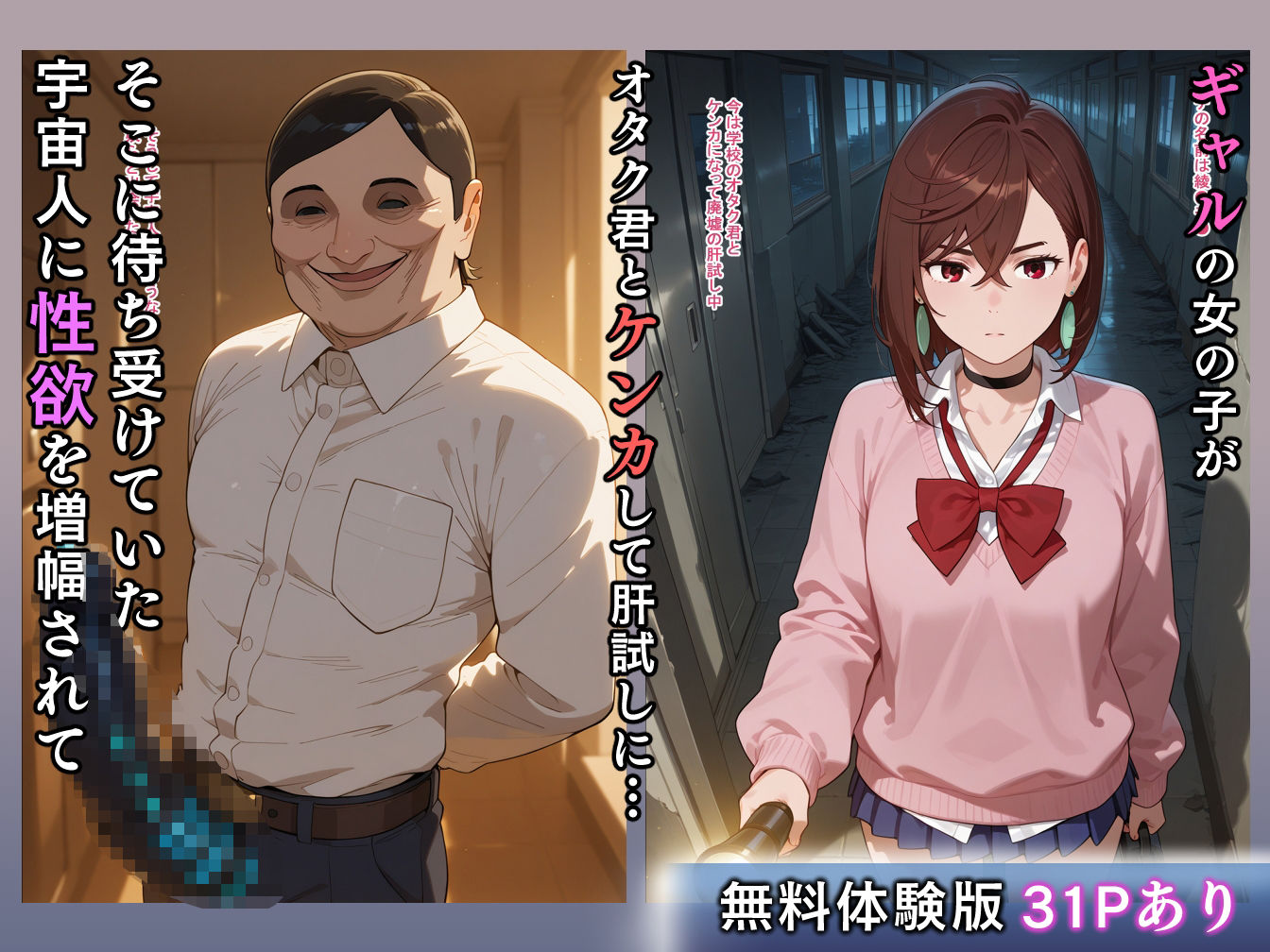 サンプル画像1:宇宙人に性欲増幅されて逃げ出したけど、我慢できずにチャラ男とセックスした話(エロスケベー) [d_700952]