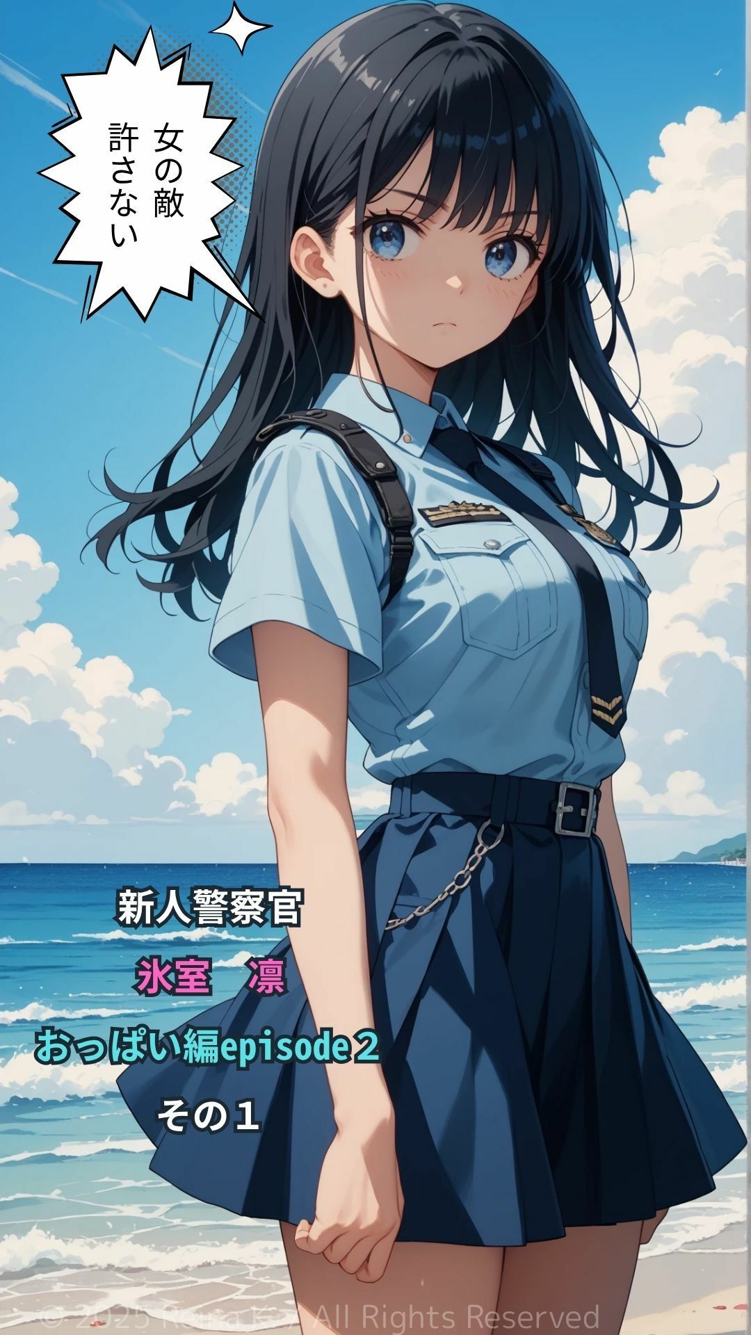 新人警察官 氷室凛 おっぱい編EP2 デンジャラスビーチ 画像1