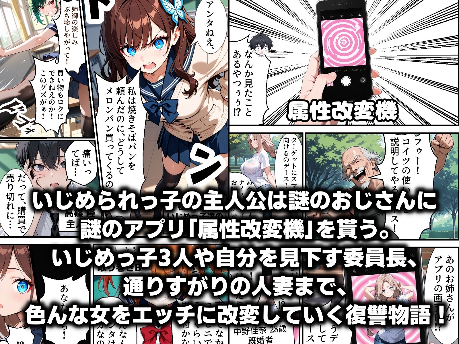 属性改変 〜ムカつく奴はエッチに改変〜 画像1