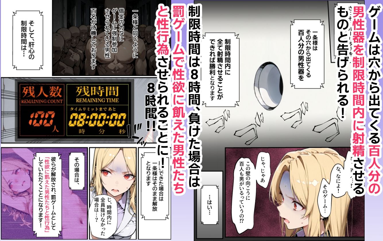 ホス狂い女社長、おち〇ぽ100本抜かないと出られない部屋、全員抜くまで帰れません！ 画像4