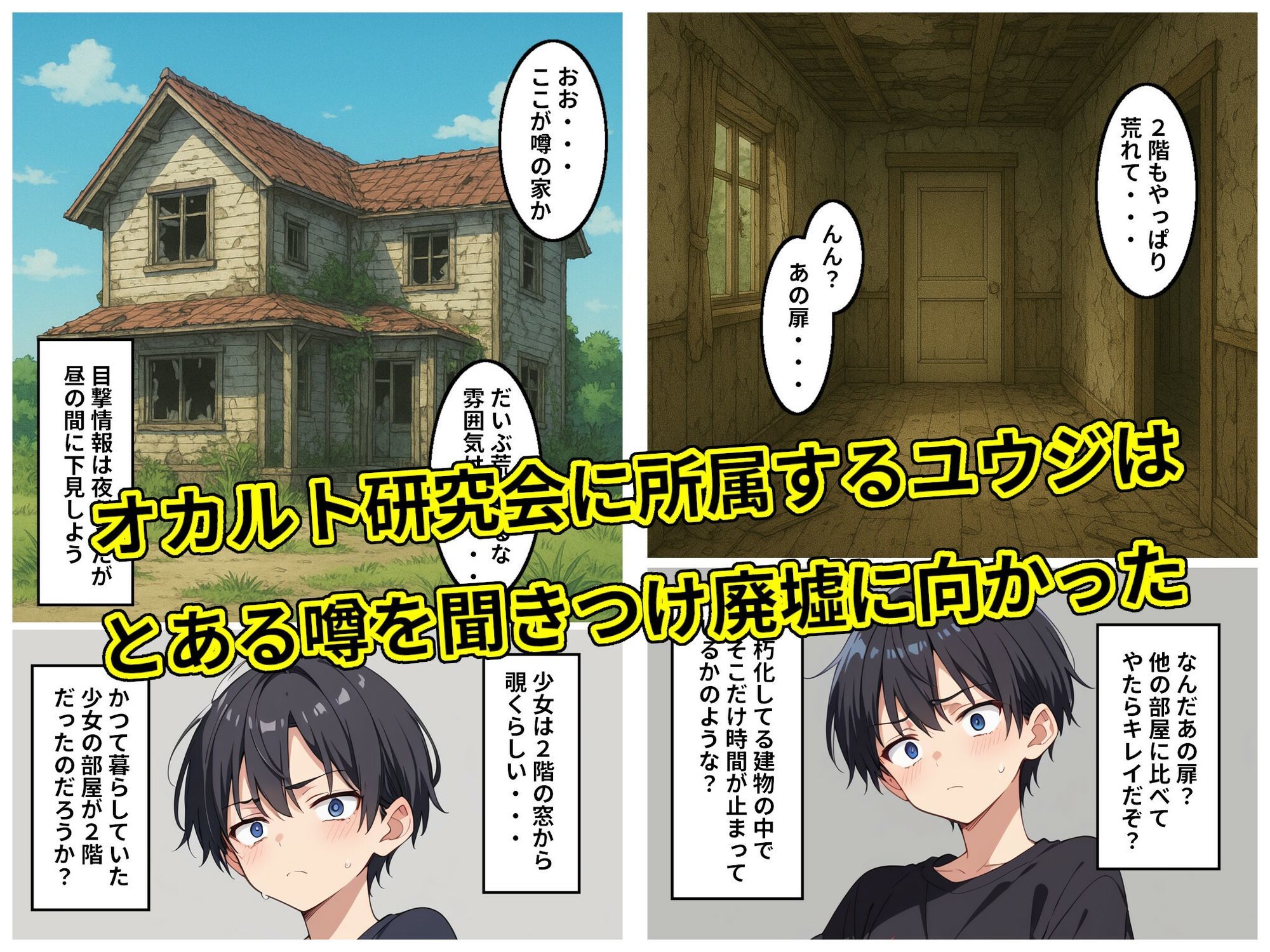 サンプル画像2:廃墟に現れる幽霊少女はセックスするまで成仏できない？(アトリエアイナーガ) [d_703361]