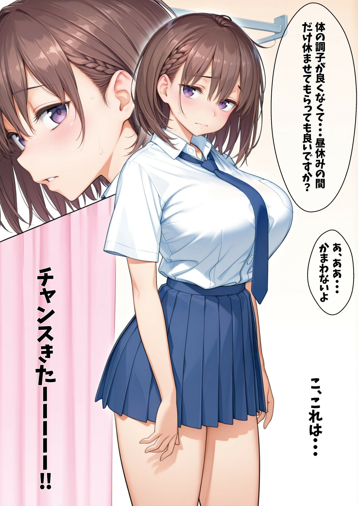 サンプル画像3:たわわな子が寝てる間に・・・(なつめ工房) [d_703717]