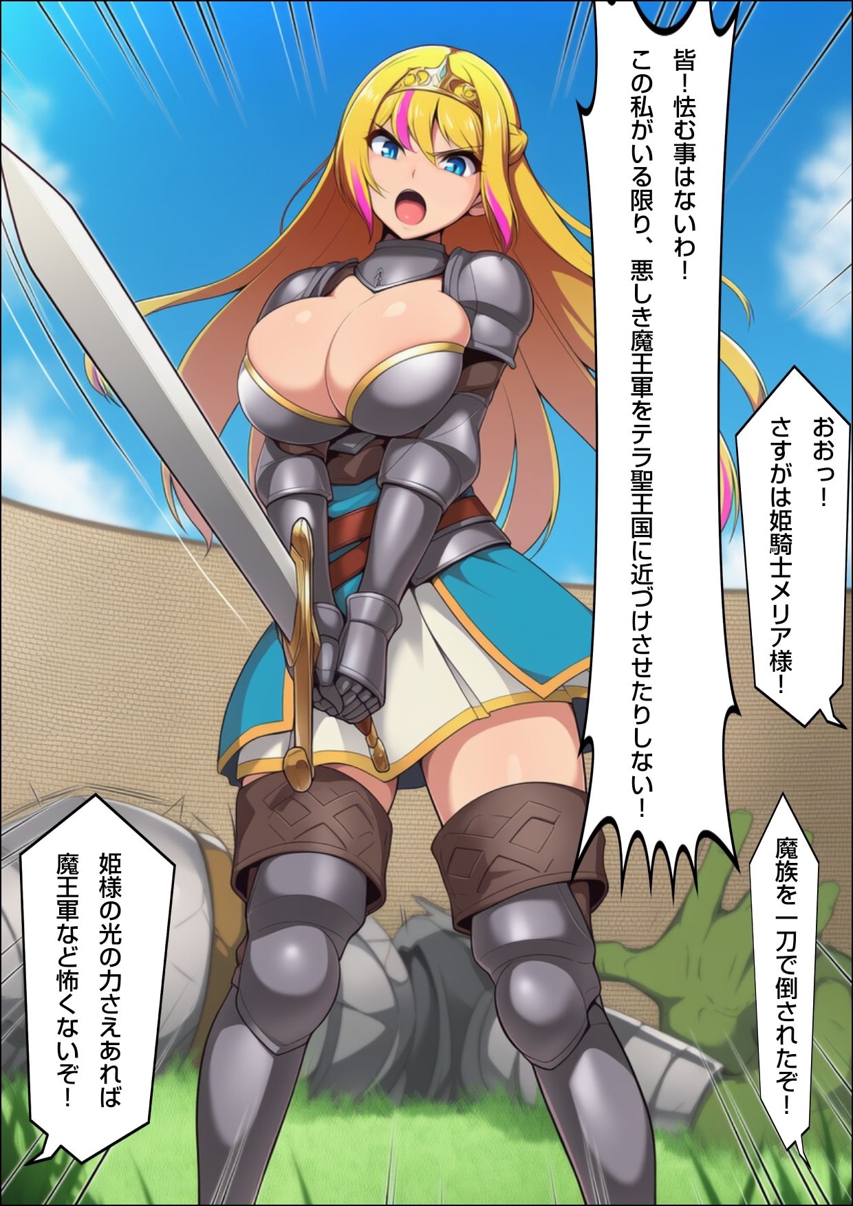 姫騎士  極太挿し敗北宣言 画像1