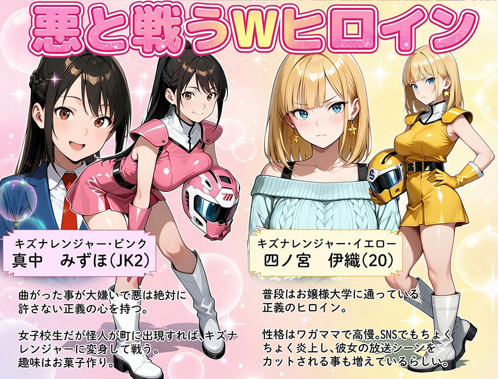 正義の戦隊ヒロイン！無限ハードSEXで戦えないほど快楽依存に調教され悪の組織に完堕ちする！・前編 画像2