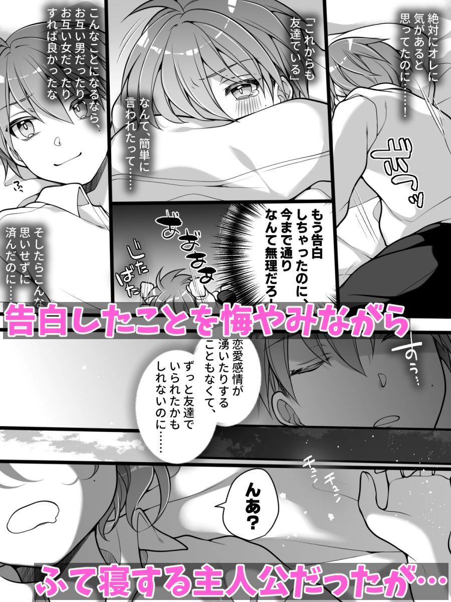 サンプル画像2:フラれてすぐにメス堕ち！？〜女の子になった途端に一度フられたはずの美少女からグイグイ迫られる話〜(あむぁいおかし製作所) [d_704389]