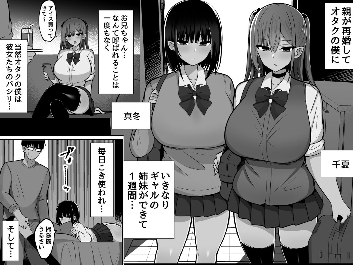 いきなりギャル姉妹〜親の再婚でデキたギャル姉妹にチンポ貸す話 サンプル画像