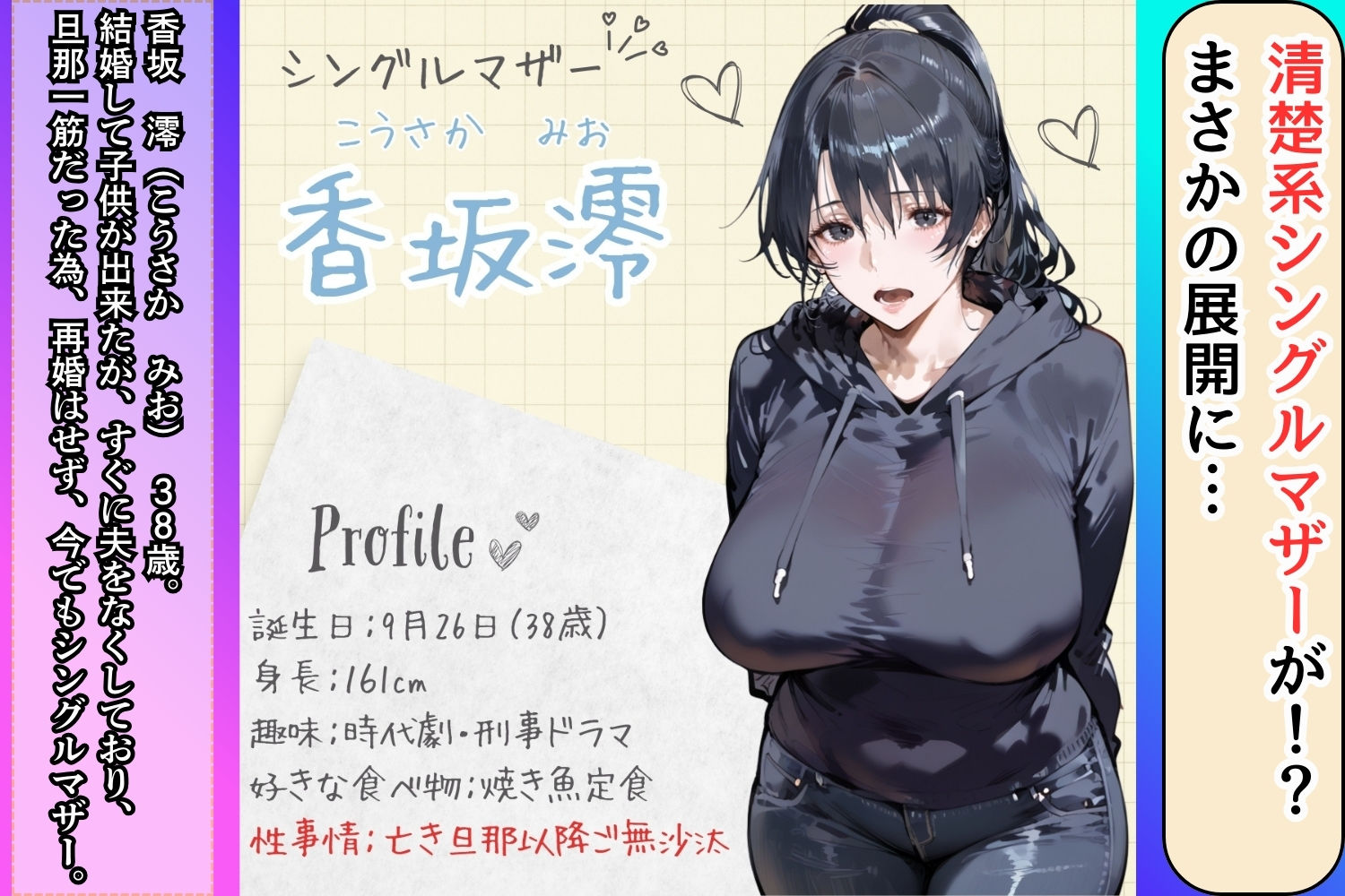 サンプル画像1:セックスレスのシングルマザーが発情したら本当にヤバかった。(くりきんとん) [d_704831]