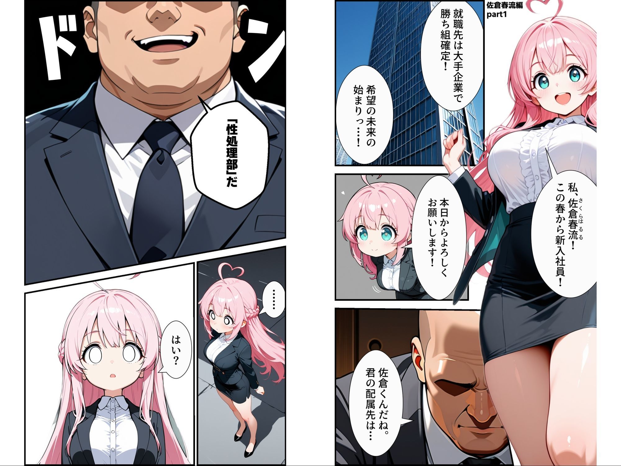 サンプル画像5:入社したら性処理する部署に配属された件！？(かにたま堂) [d_704845]