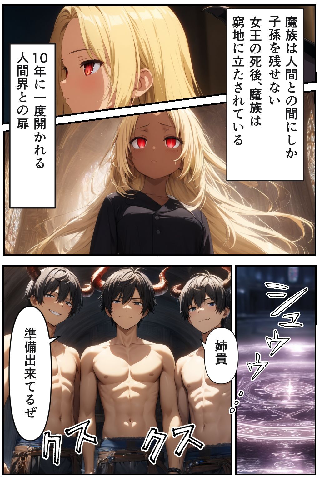 サンプル画像1:魔族に恋して(すたーらいと) [d_705119]