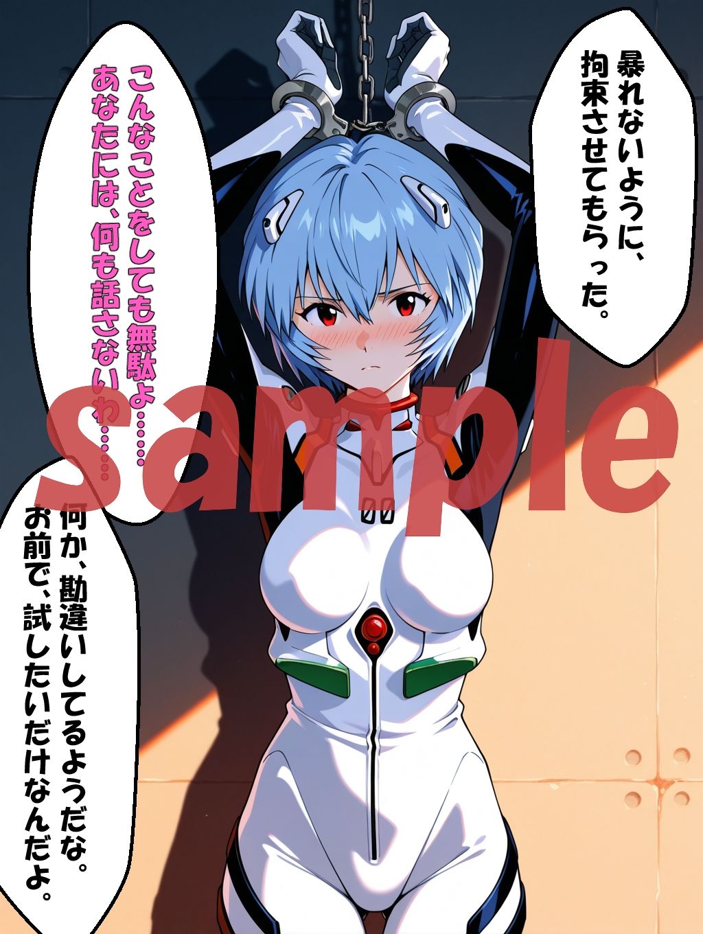 サンプル画像3:◇ 侵入者の手に落ちたレイ ―破られたプラグスーツ― ◇(エレガントビジョン) [d_705136]