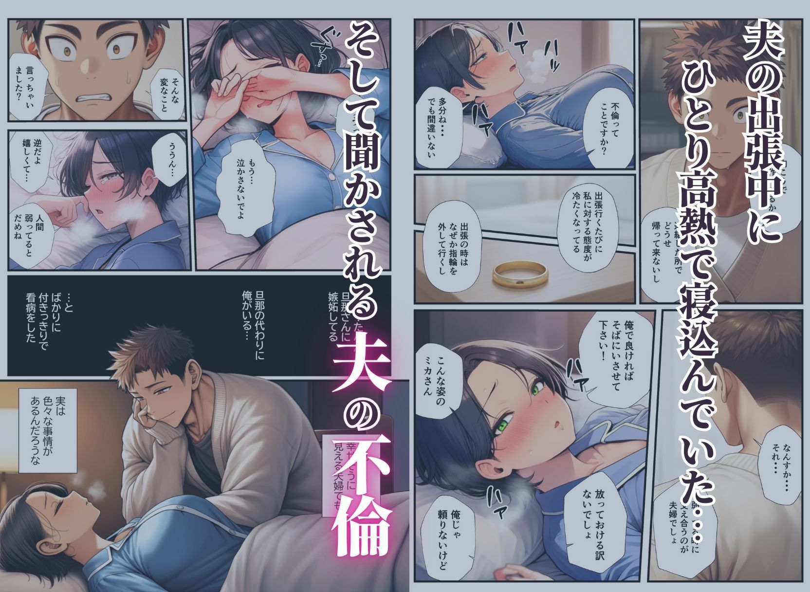 バ先の美人客は隣部屋の人妻熟女〜夫の出張中に朝まで種付けセックスしちゃった話〜 画像7