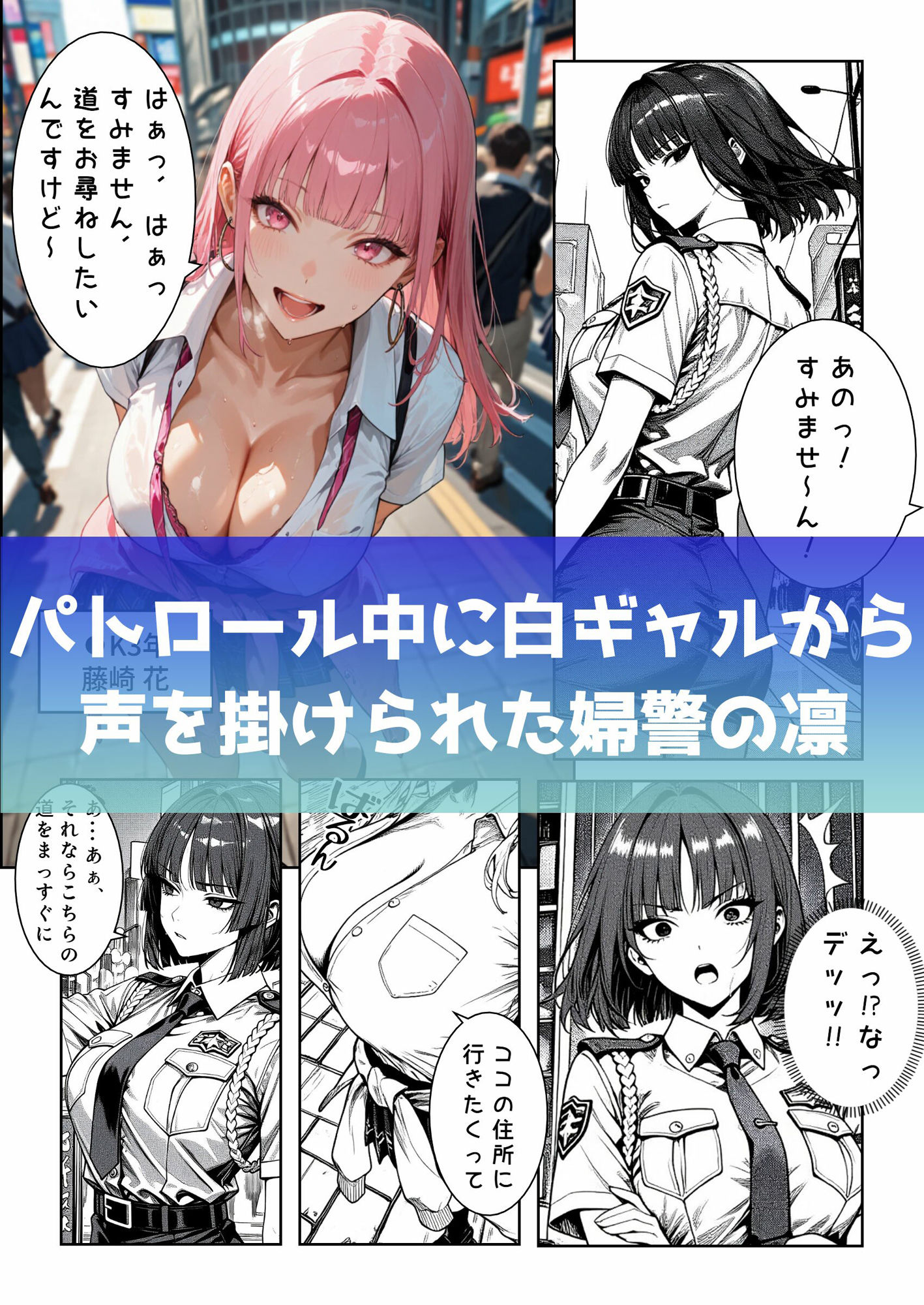 クールで強気な婦警は白ギャルに分からせられる 画像1