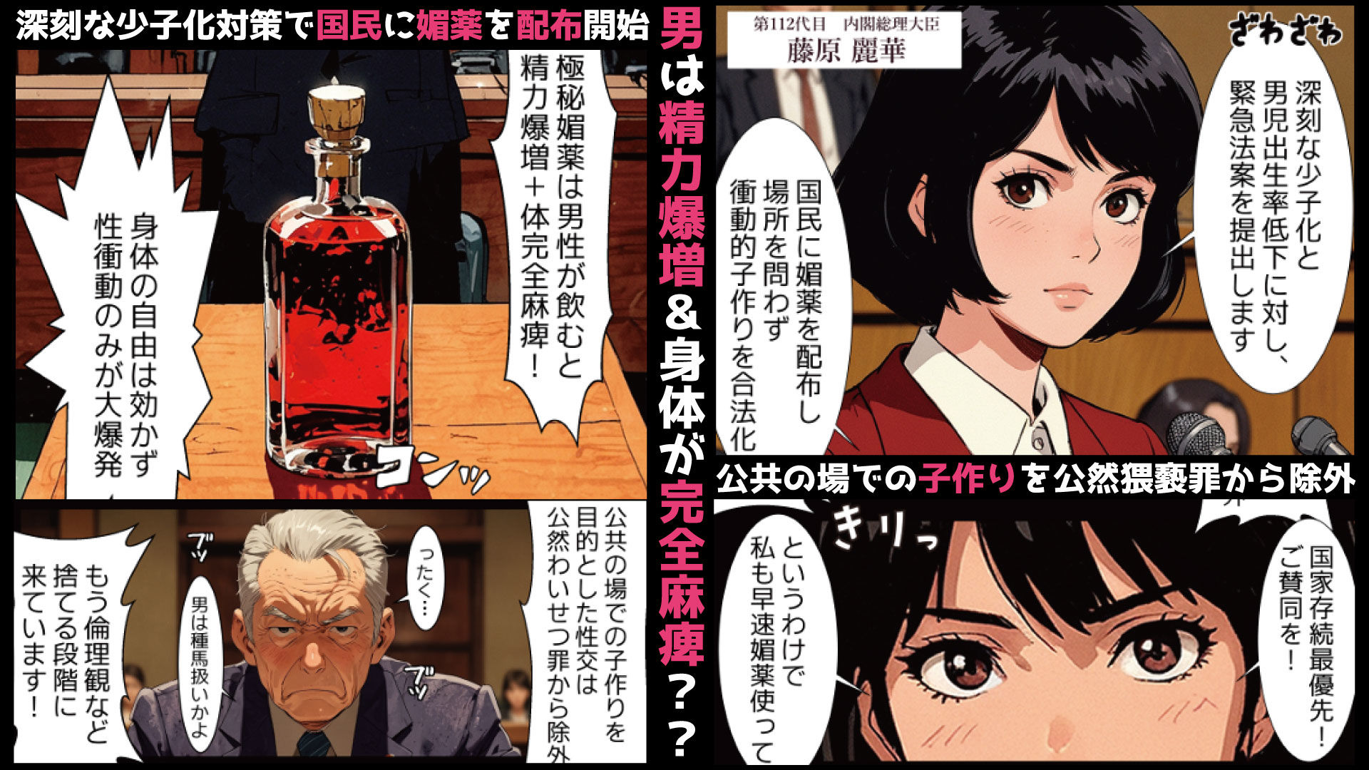 チンポ乾く暇なしっ！子作り法案発動！媚薬盛られて種馬になった俺 画像2