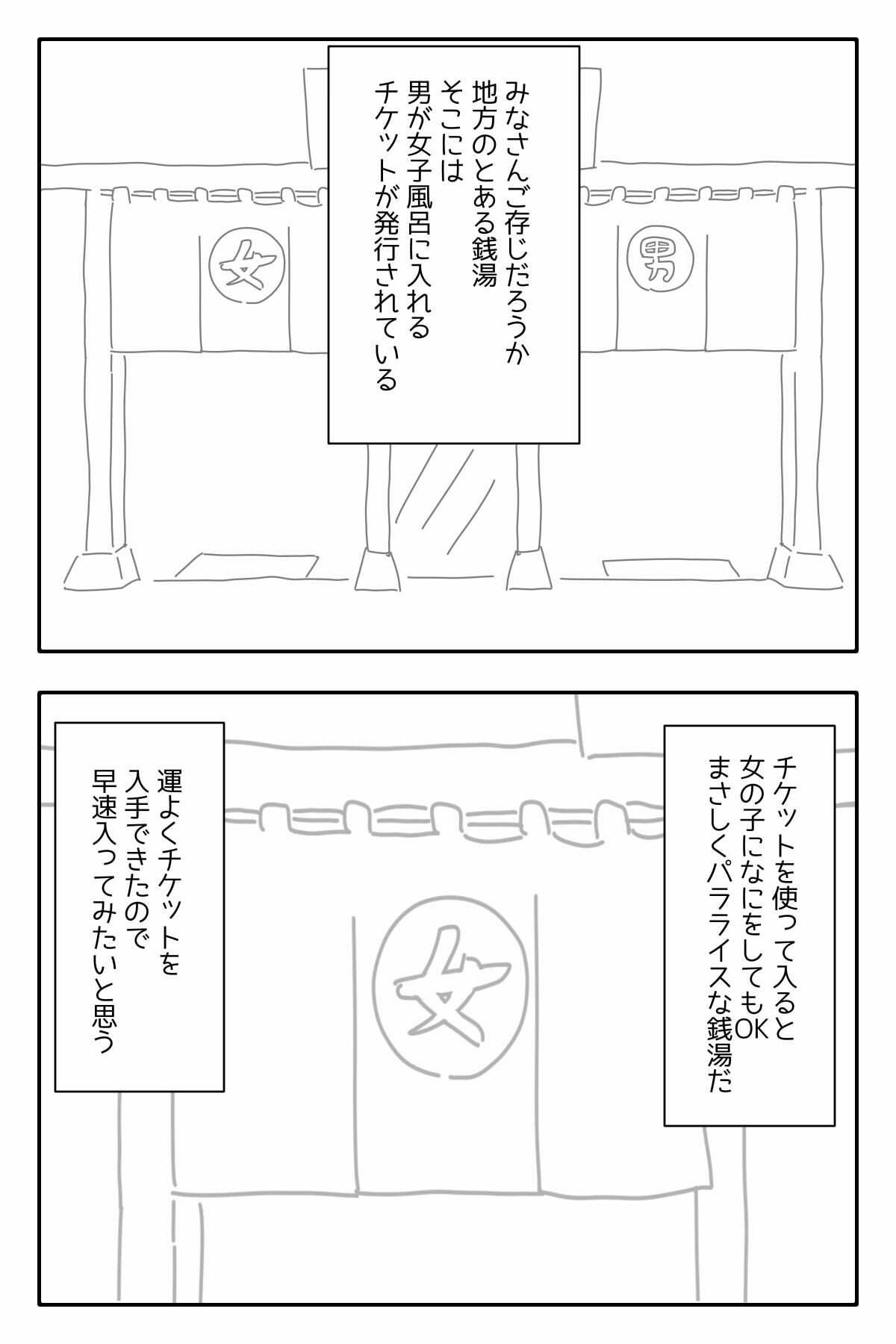 女子風呂に入ってもいいチケット 画像2