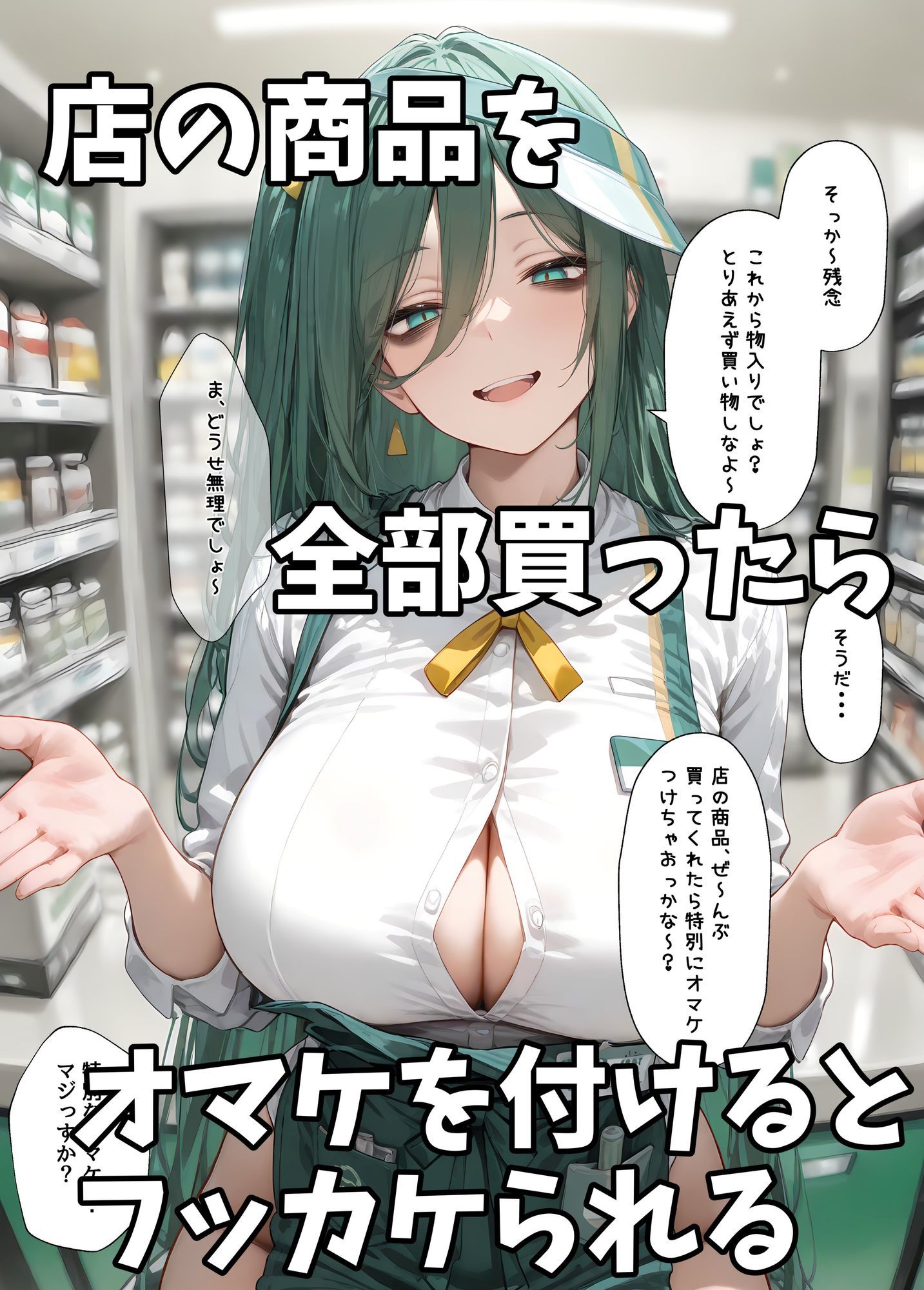 サンプル画像4:ダウナー巨乳コンビニ店員〜店の商品全部買ったらオマケがエッチすぎた(ヤマダファクトリー) [d_707139]