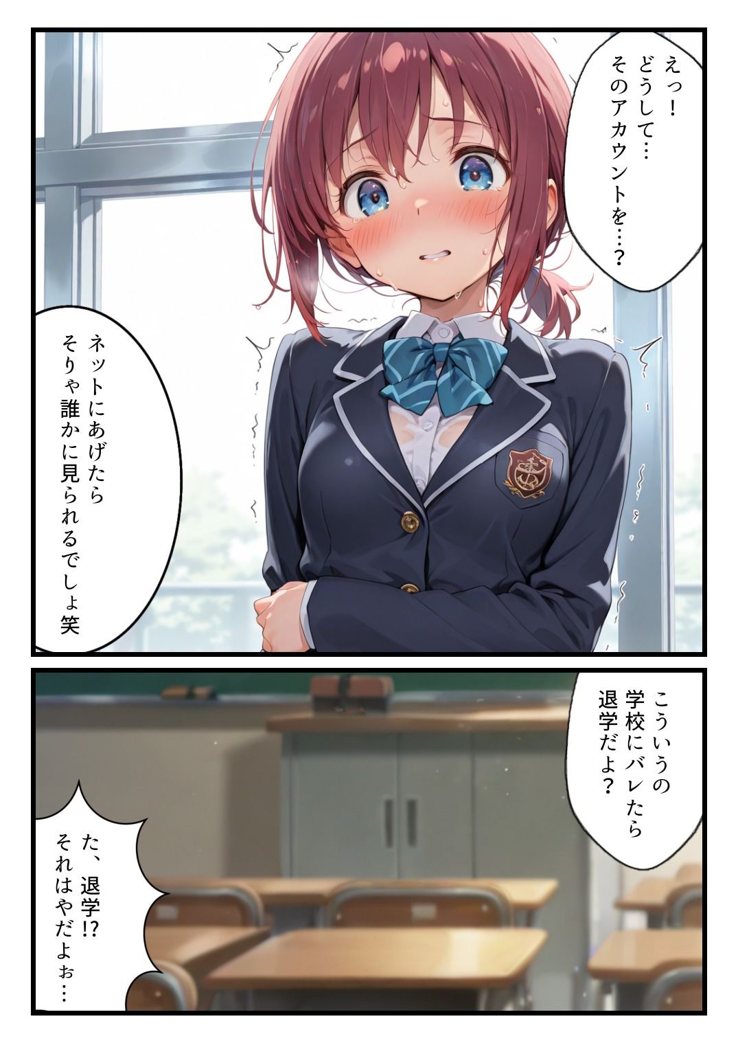 裏アカがクラスメイトにバレて肉便器ハメされてしまう話 画像6