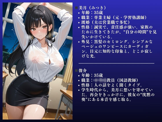 【ダメぇぇぇ！！】開放的な人妻 美月（35）〜NTR快楽不倫セックス in 教室〜 画像2