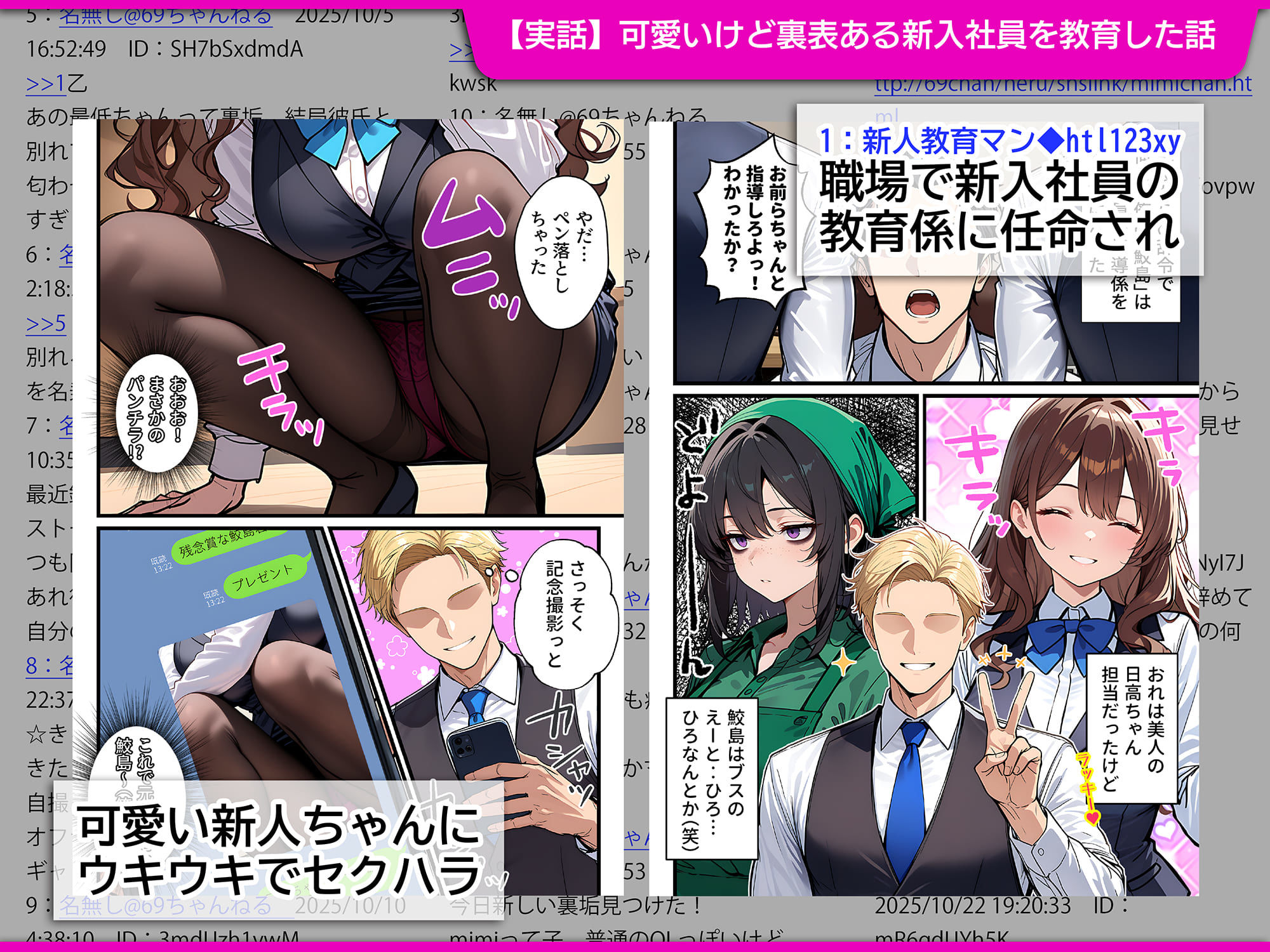 サンプル画像1:地味でブスだと思ってた新人清掃員の裏垢特定 粘着SEXで彼氏と別れさせた物語 裏ルート(69ちゃんねる) [d_707615]