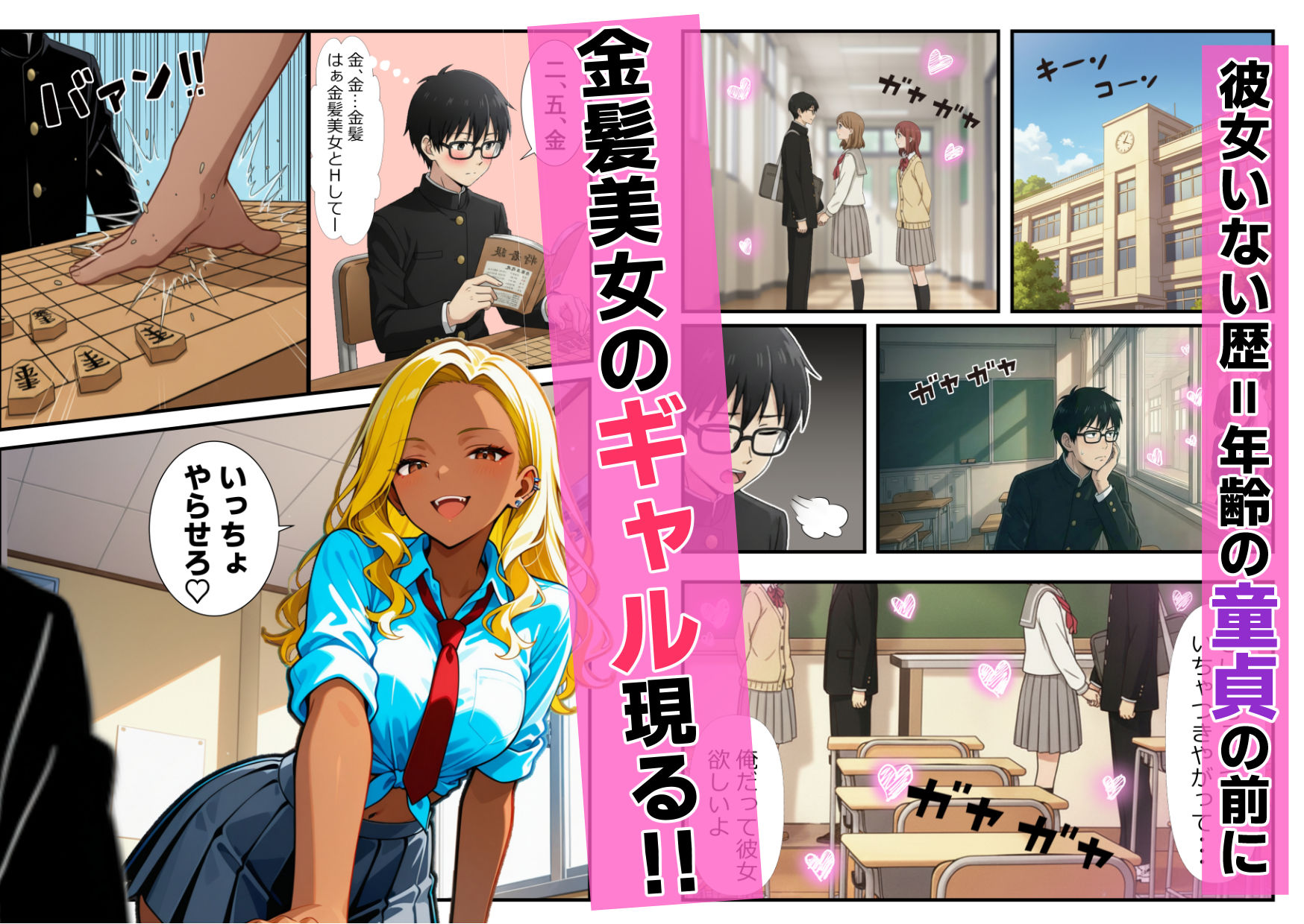 サンプル画像1:ただの童貞じゃない！？未来の将棋名人の竜王級巨根チンポが暴走！舐めプギャル連続絶頂イキ(ましゅまろ) [d_707779]