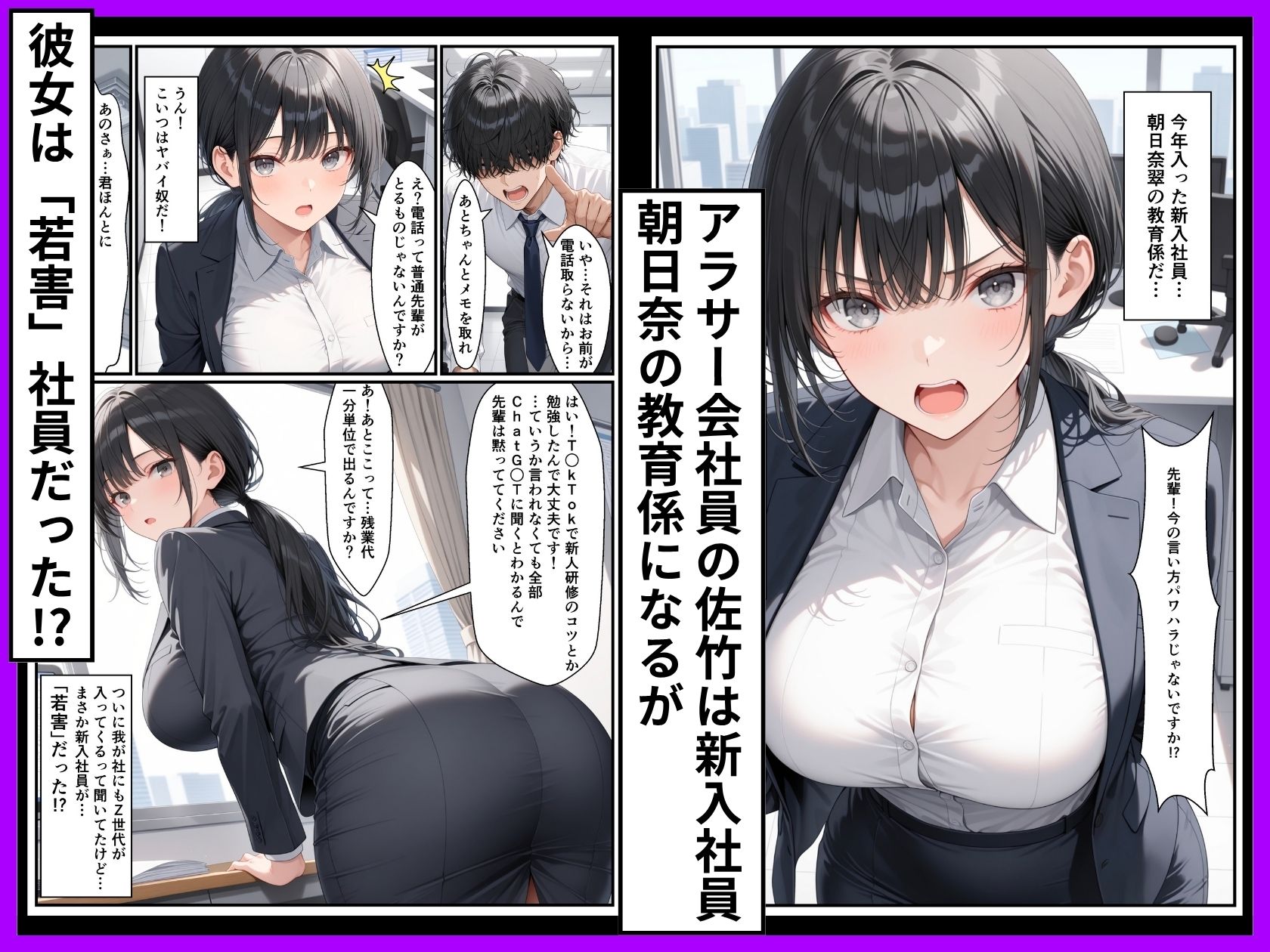 Z世代25卒新入社員の後輩ちゃんが若害なので性処理課に異動させたったwww1