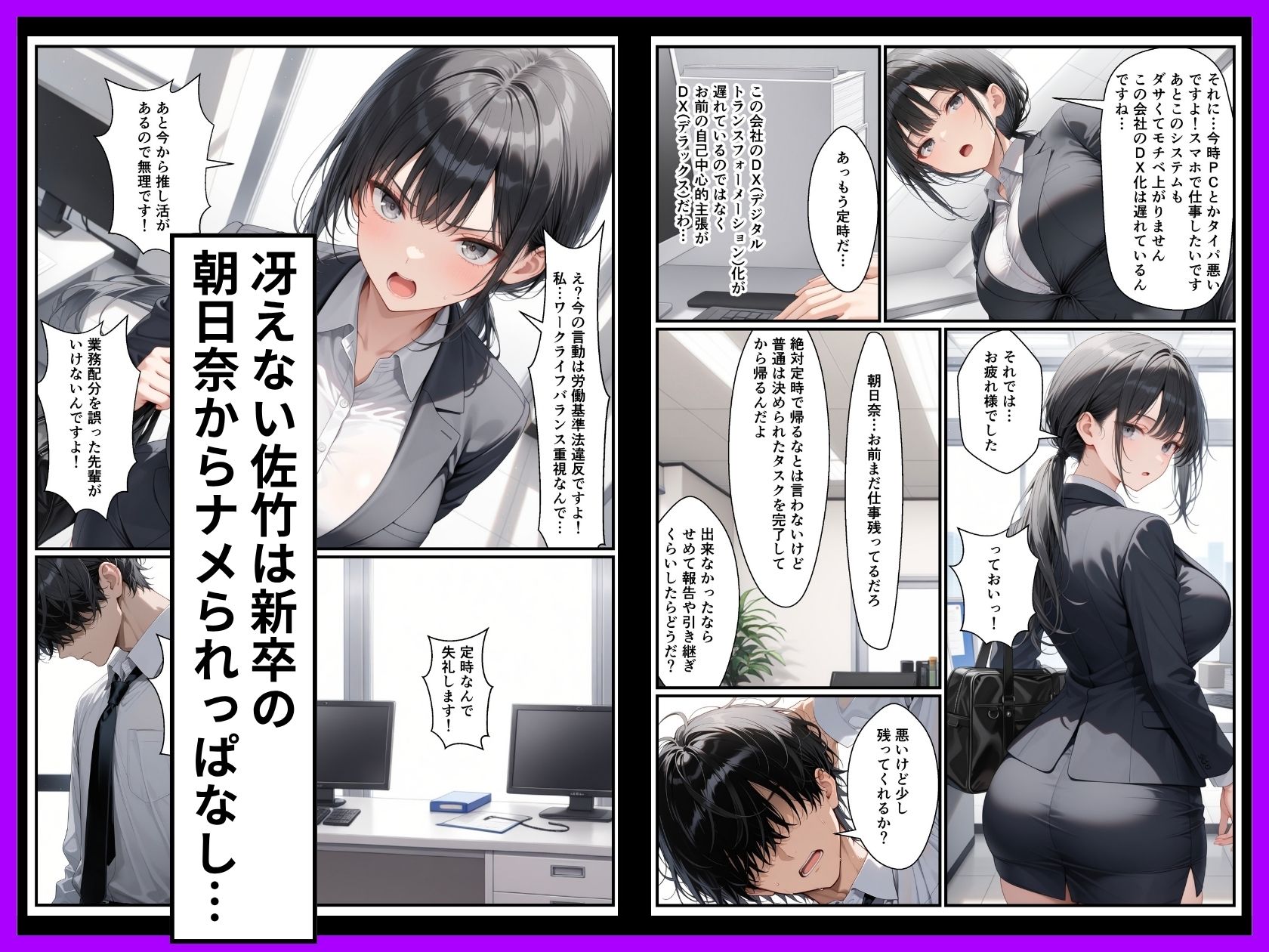 サンプル画像2:Z世代25卒新入社員の後輩ちゃんが若害なので性処理課に異動させたったwww(令和狸合戦そいやっさ) [d_707846]