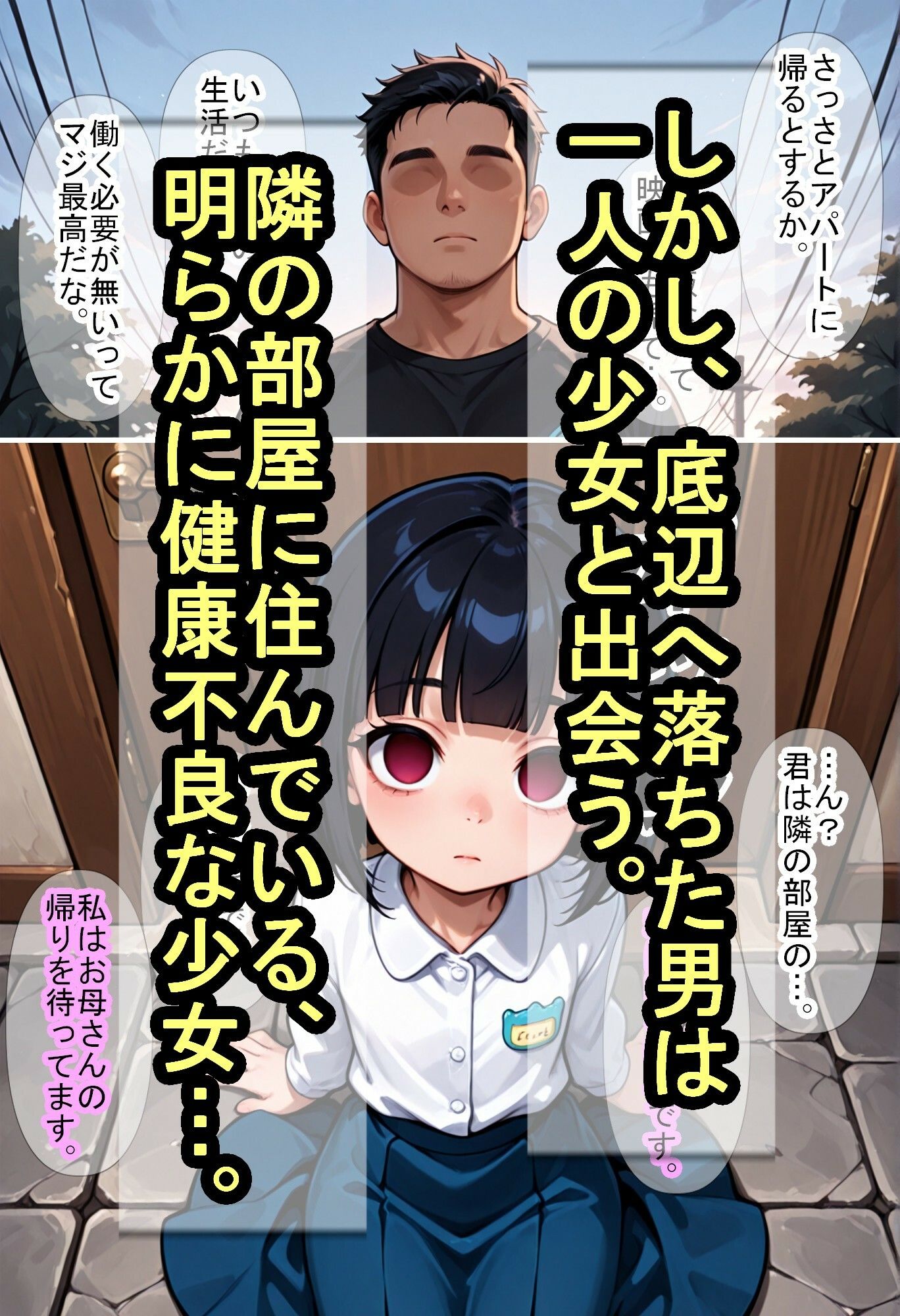 サンプル画像2:健康不良児を餌付けしていたら、押しかけ女房になっていた件(魔術師プロトン2D) [d_708245]