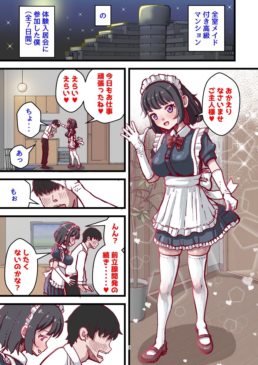 サンプル画像1:前立腺開発が上手なメイドさん付き賃貸(水色あめのお家) [d_708308]