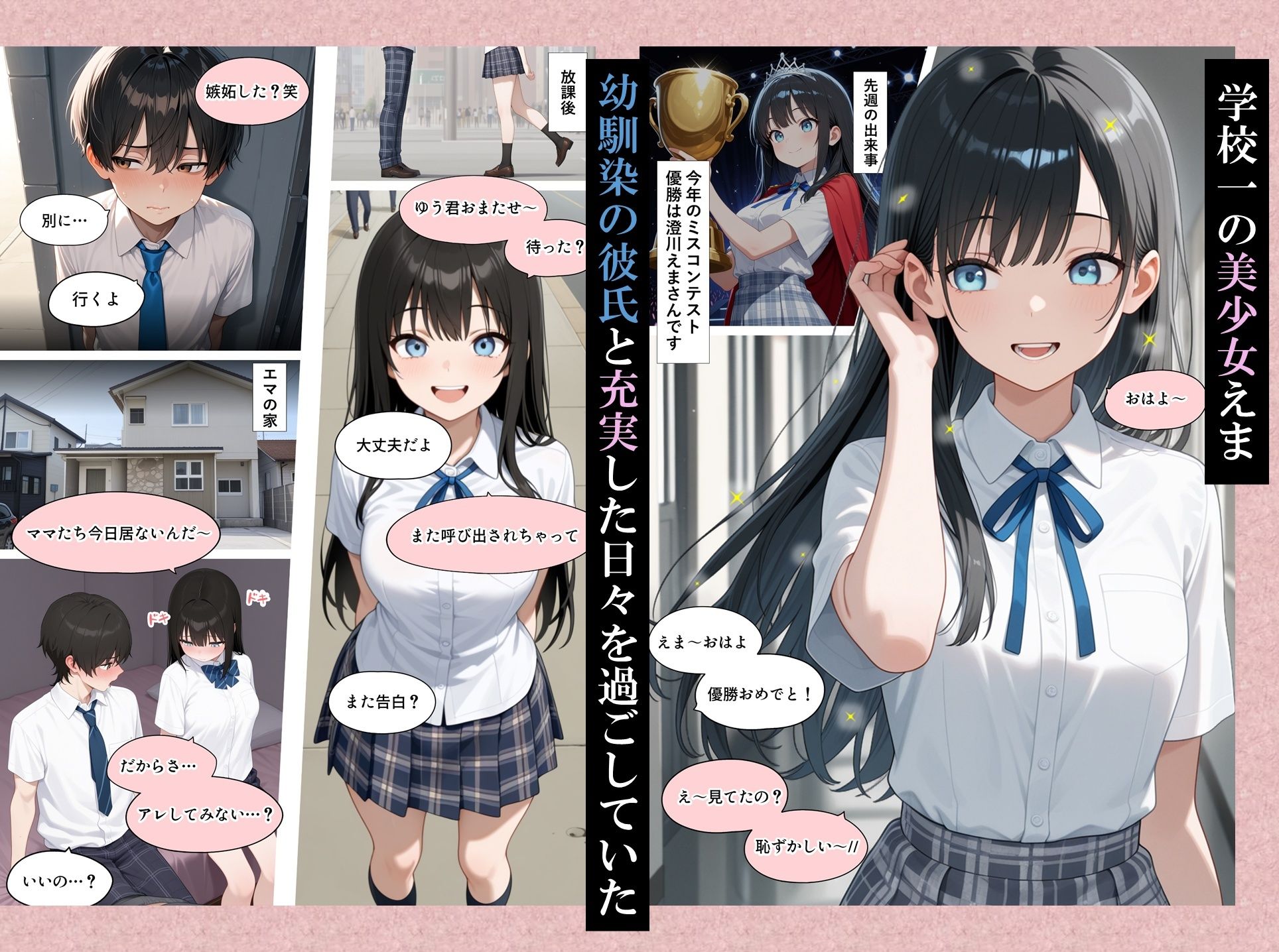 清楚でウブだったえまはデカち〇ぽに堕とされる 画像1