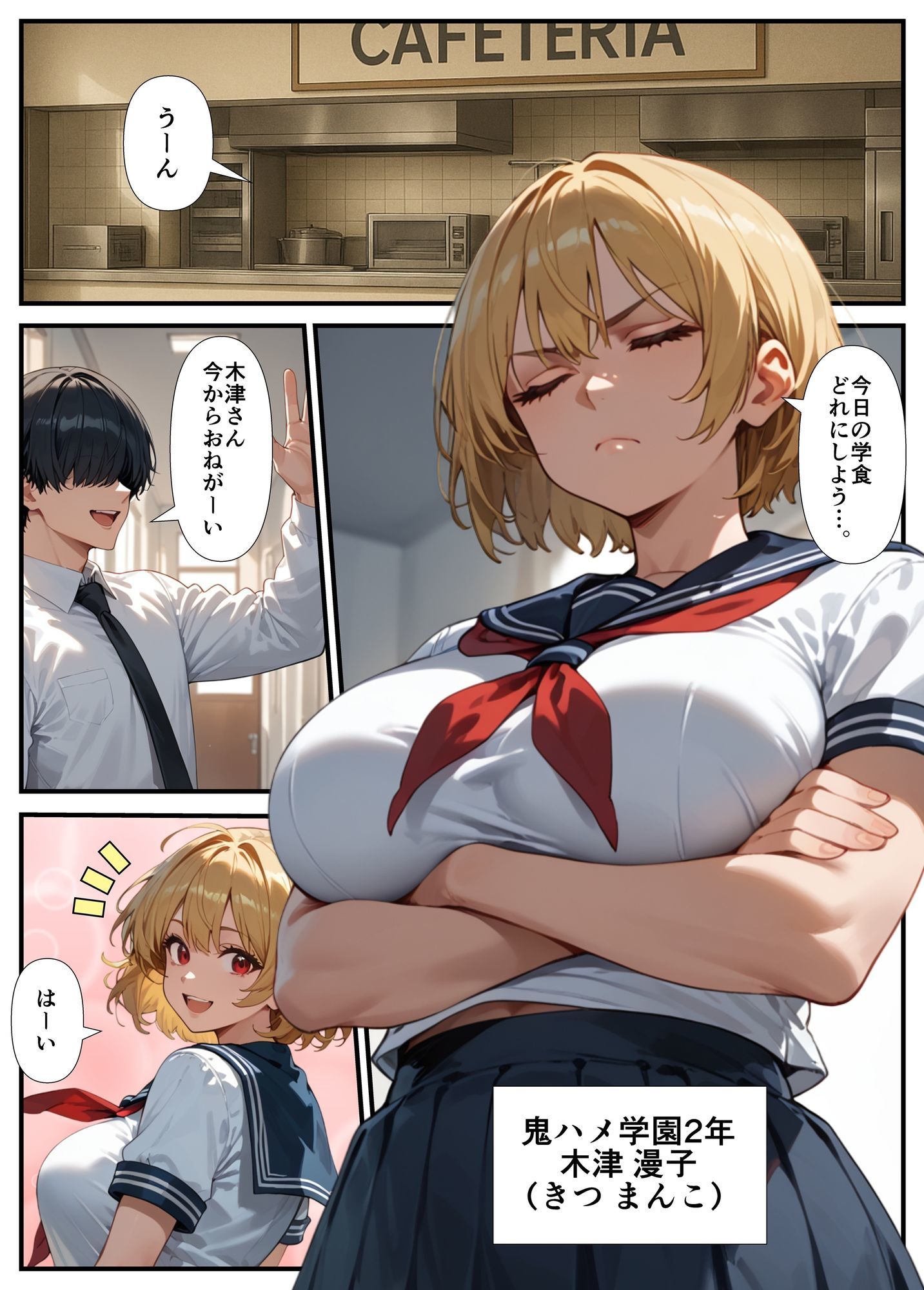 巨乳ギャルが先輩彼氏と教室でセックス!? 撮影に成功した俺はこれをネタに本番の交渉をするwww 画像3