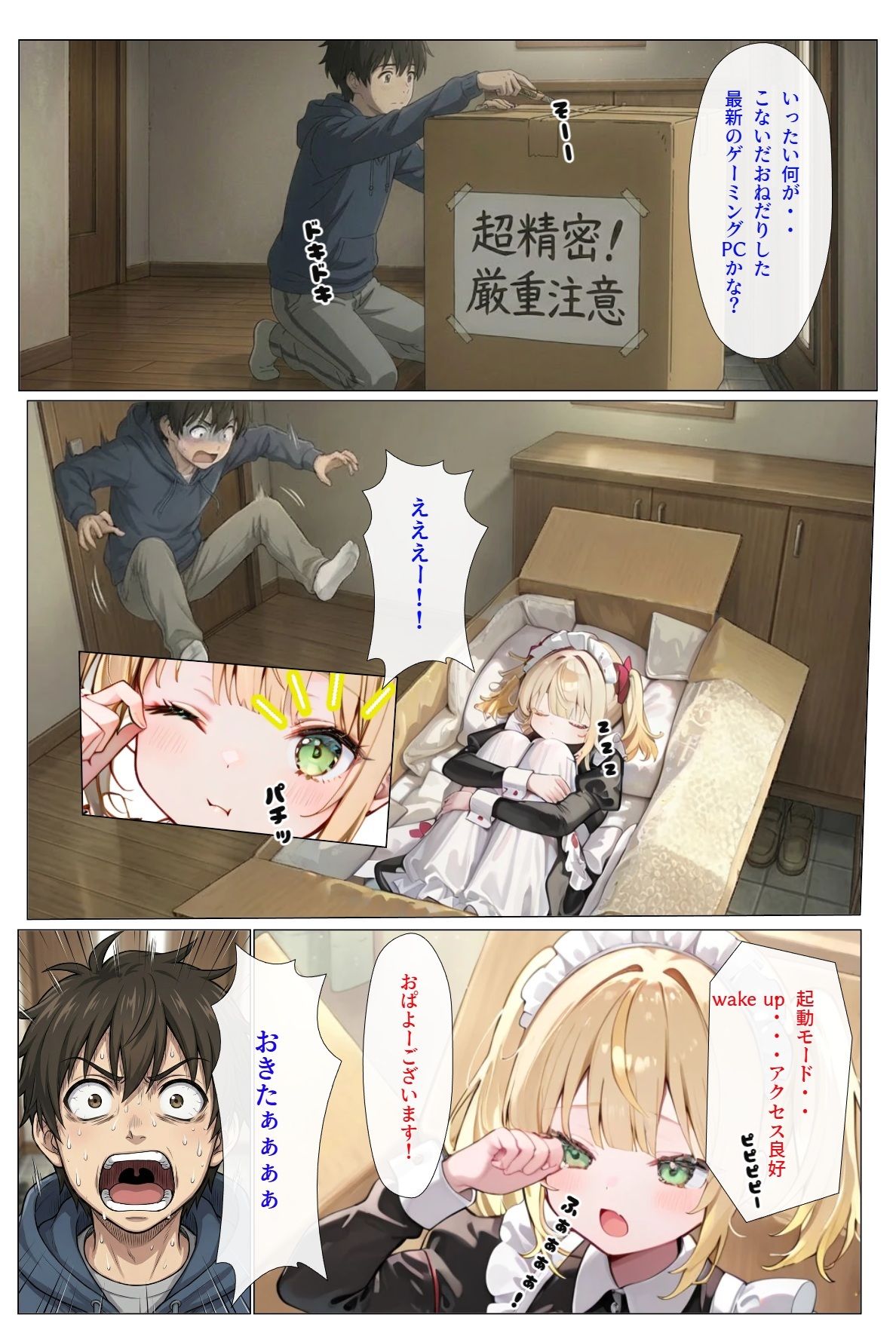 サンプル画像1:うちのアンドロイドはお腹をつまむと『にゃ〜』と鳴くんだが(さまよゆもい) [d_709099]