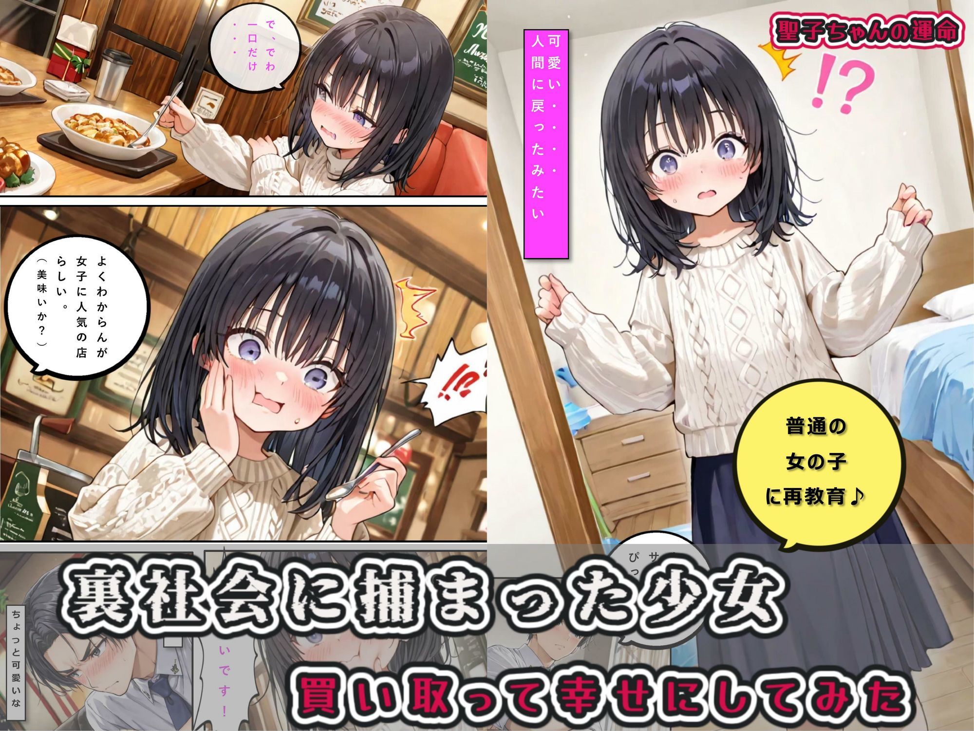 裏社会に捕まった少女:買い取って幸せにしてみた hentaiedge エロ漫画4