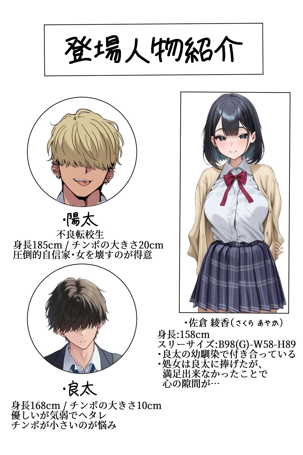 d_709443【幼馴染の巨乳彼女がDQN転校生にNTRれたのだが】hitomi無料エロ漫画raw（同人誌）サンプル画像001