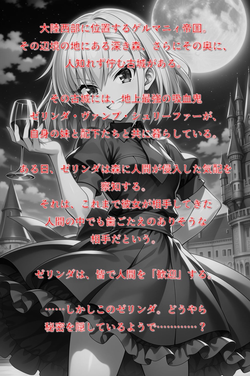 サンプル画像1:森の古城の吸血鬼(keenのSS屋台) [d_709858]