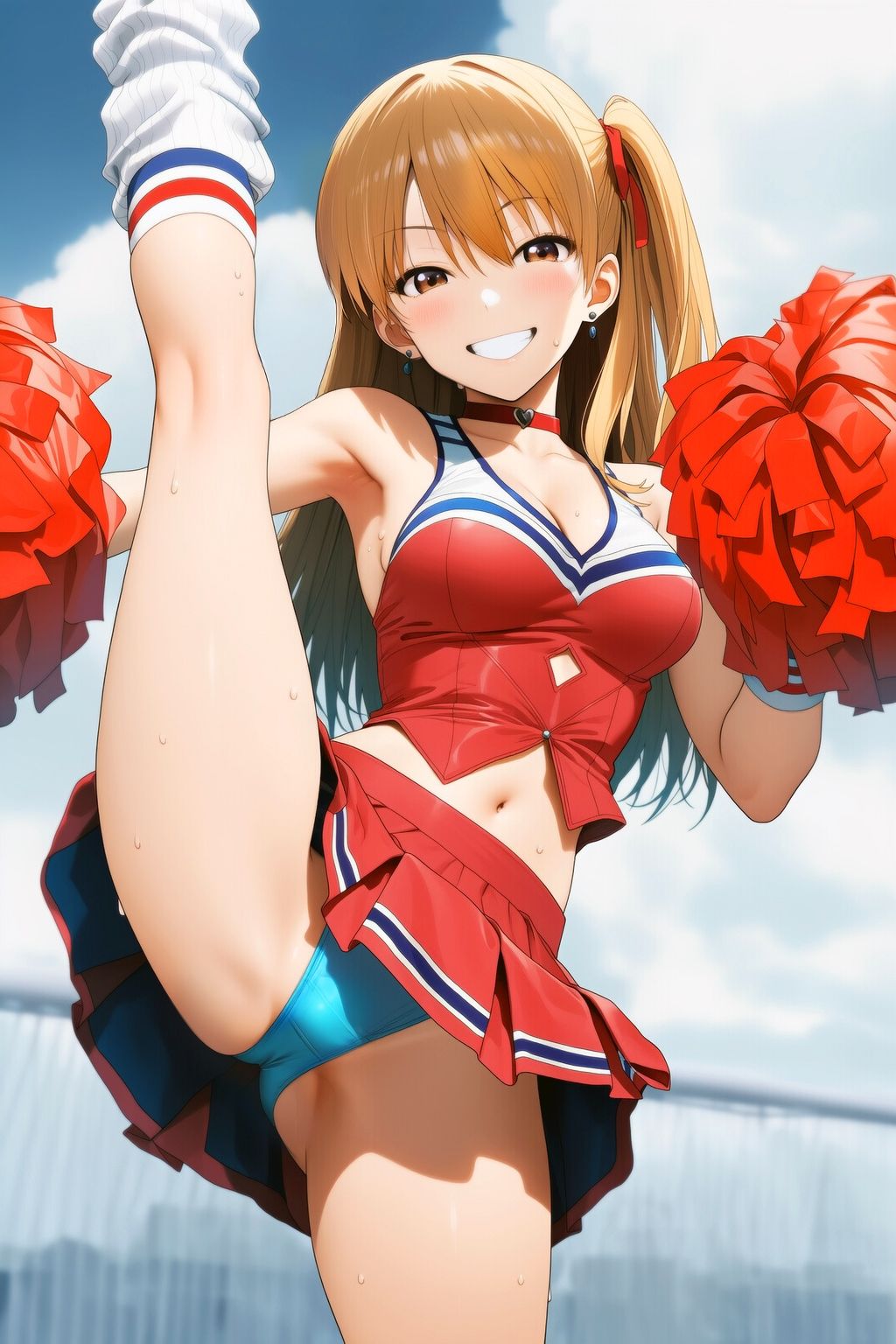 【無料エロ漫画】『チアガール集団レズいじめ、女同士の地獄の快楽責め』【貞操帯絶頂管理、ルーインドオーガズム編】(淫乱テディベア) d_710036