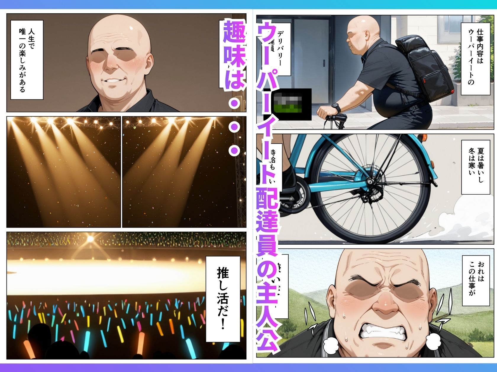 サンプル画像1:推しのアイドルがウーパーイート配達員の俺とセフレになった話(たむりん) [d_710347]