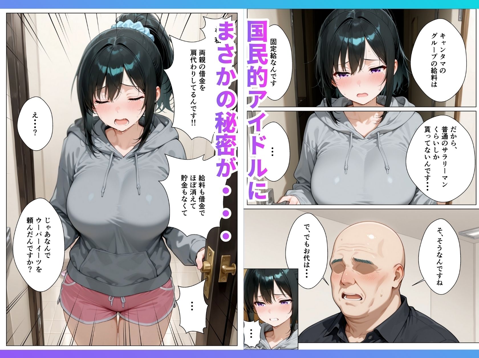 サンプル画像4:推しのアイドルがウーパーイート配達員の俺とセフレになった話(たむりん) [d_710347]